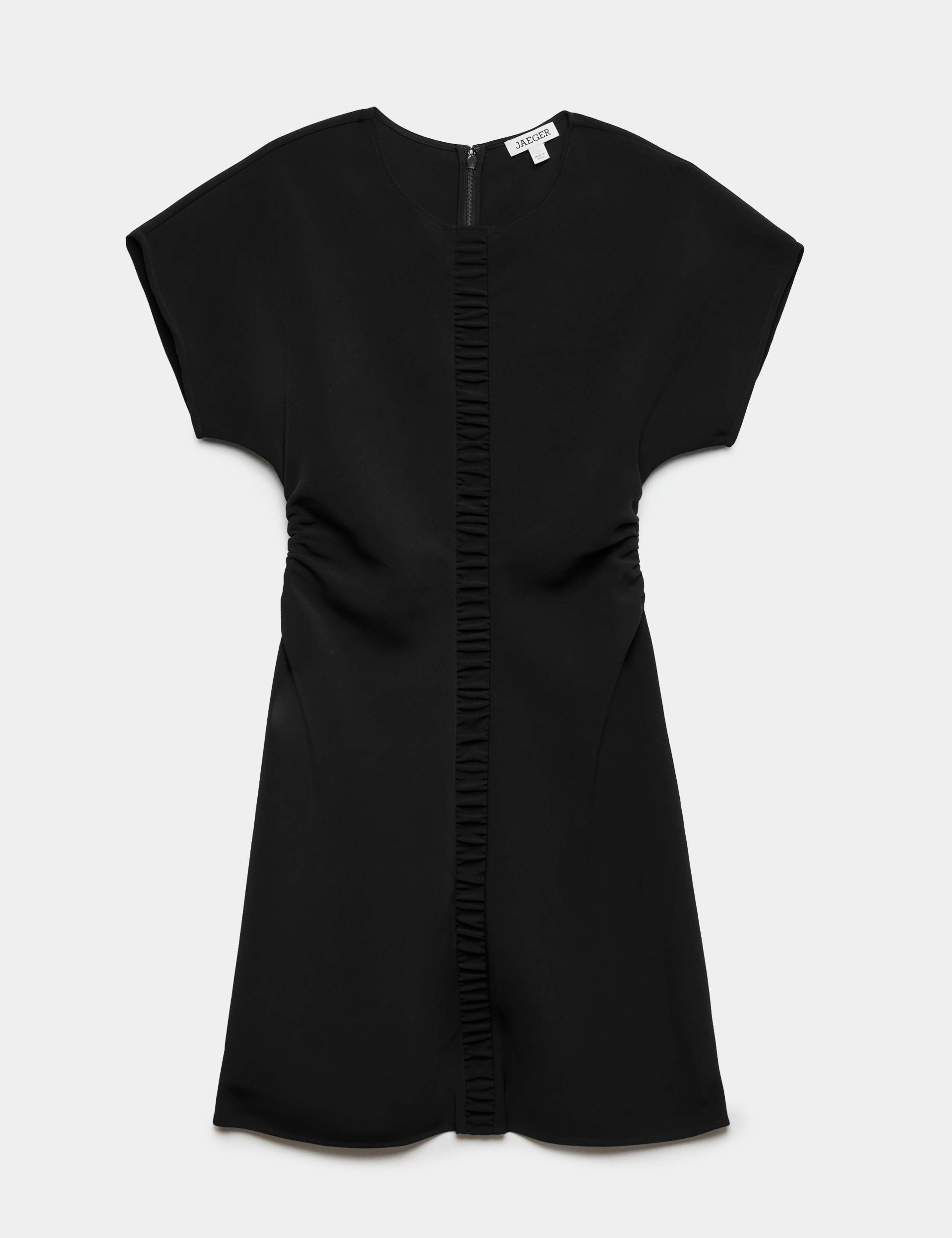 Crepe Ruched Mini Waisted Dress 2 of 9