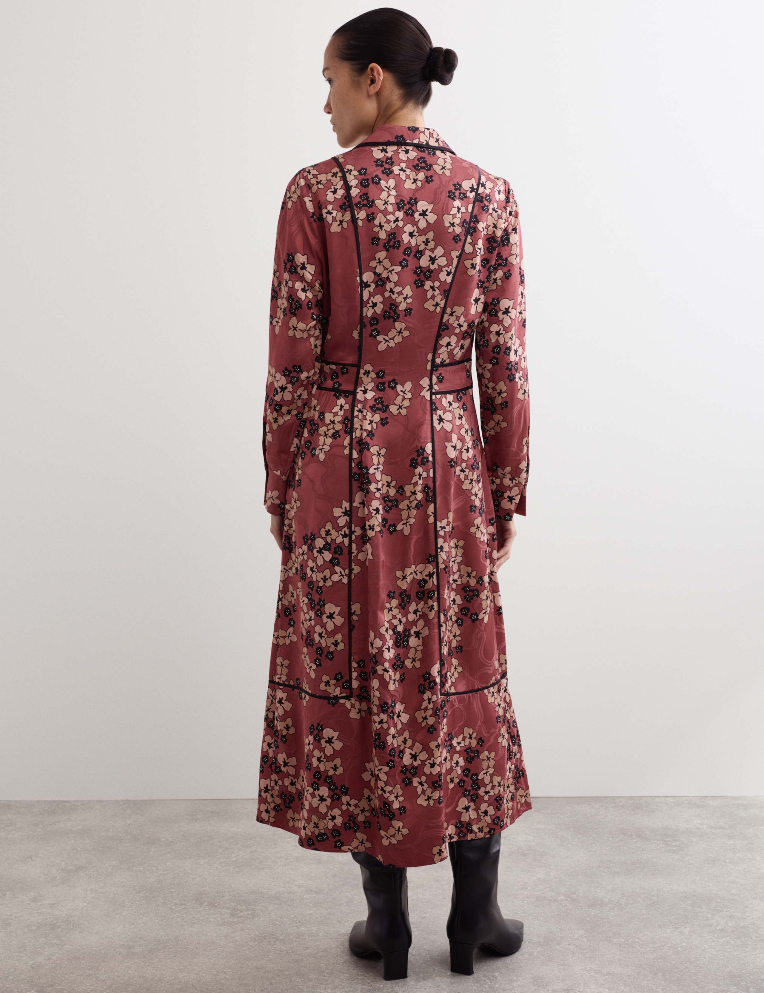 Floral Midi Shirt Dress 7 of 8