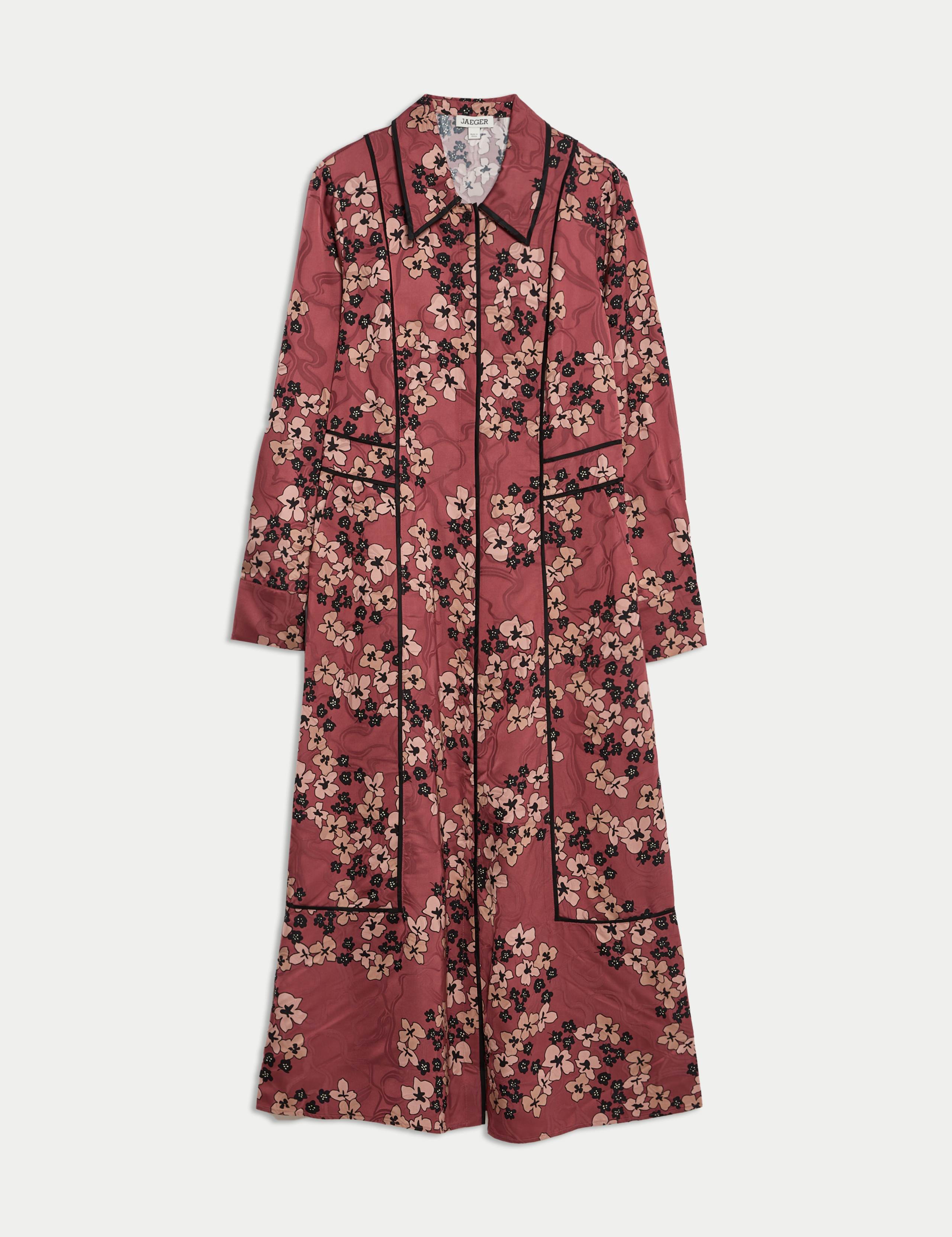 Floral Midi Shirt Dress 2 of 8