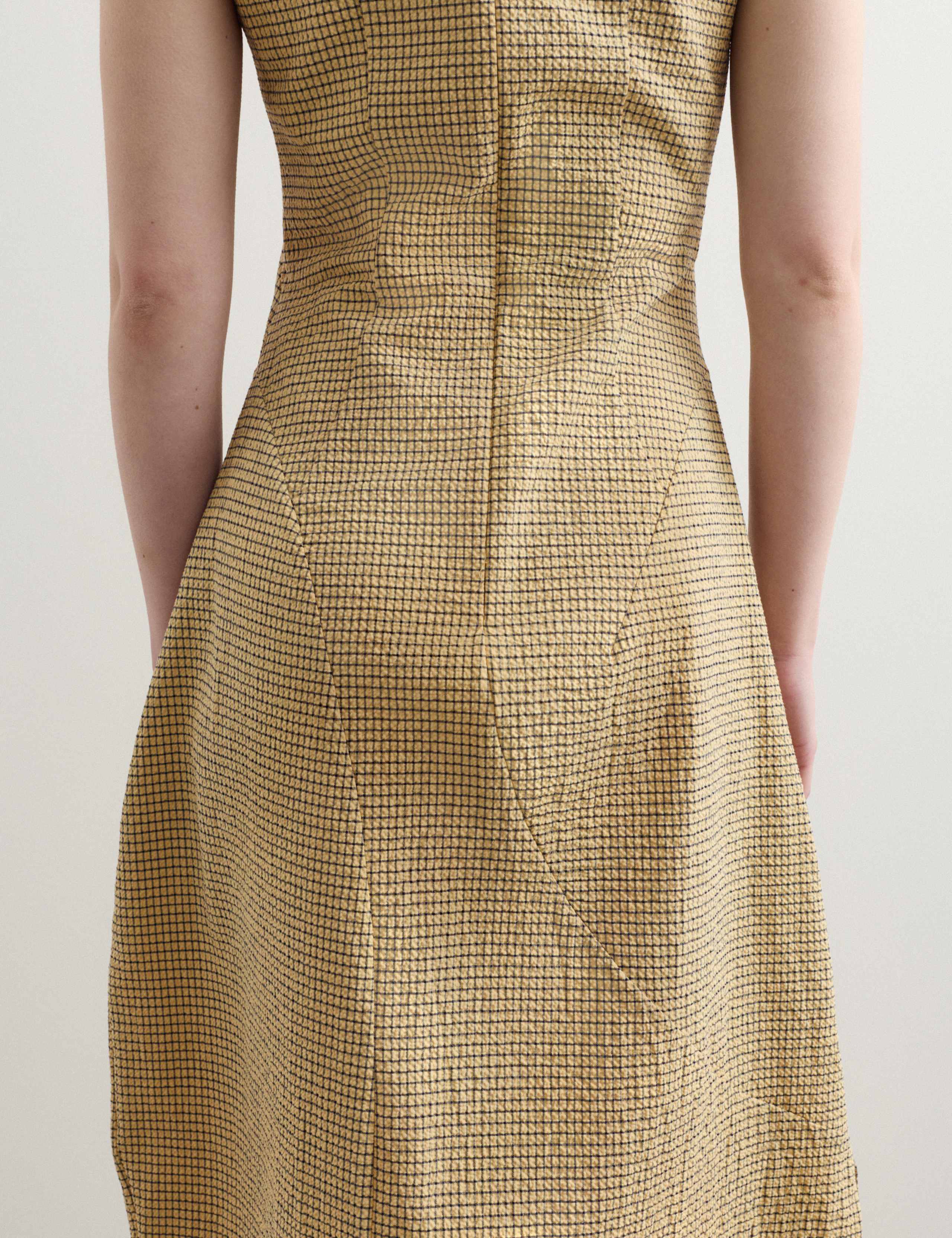 Cotton Rich Textured Midi Shift Dress 5 of 7