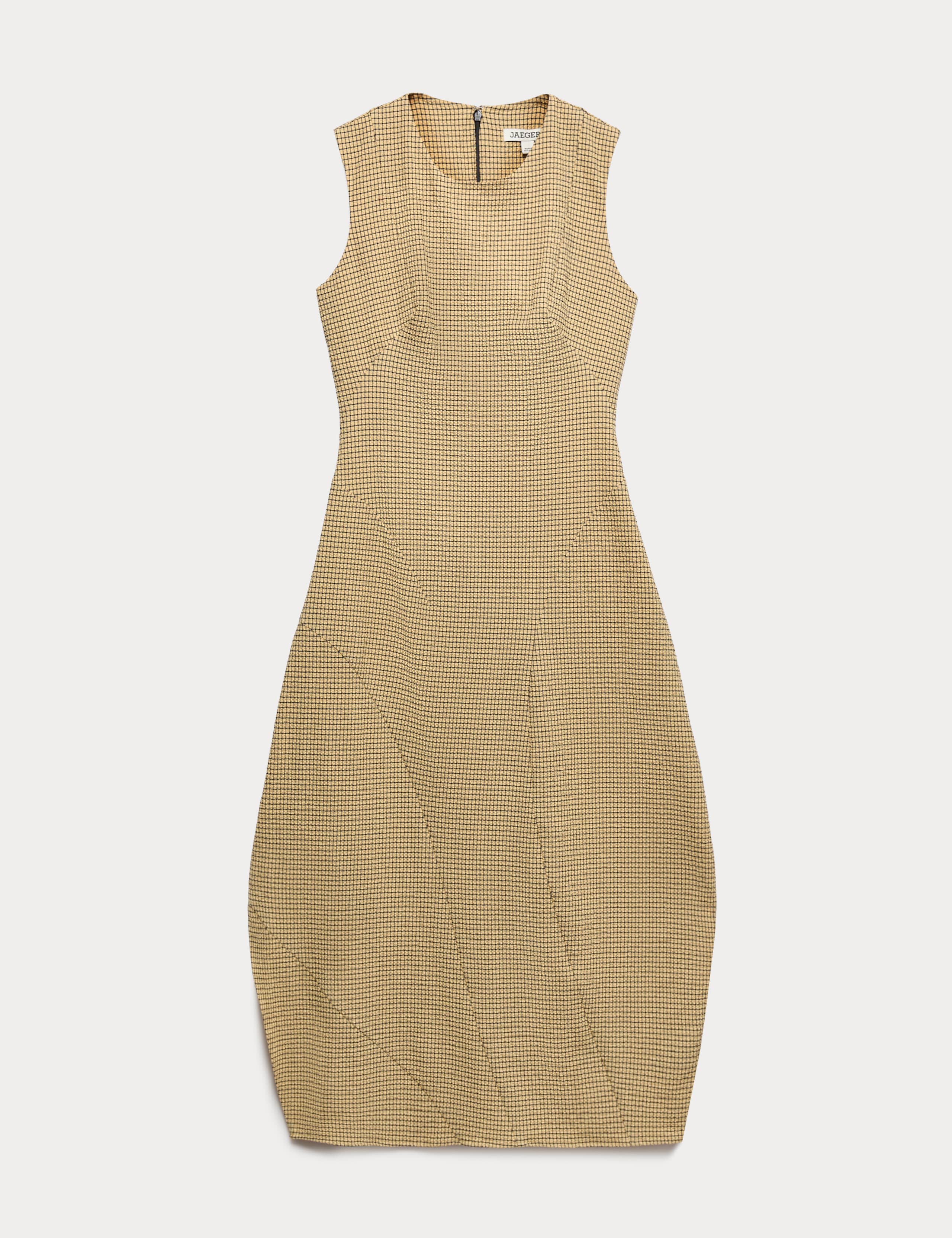 Cotton Rich Textured Midi Shift Dress 2 of 7