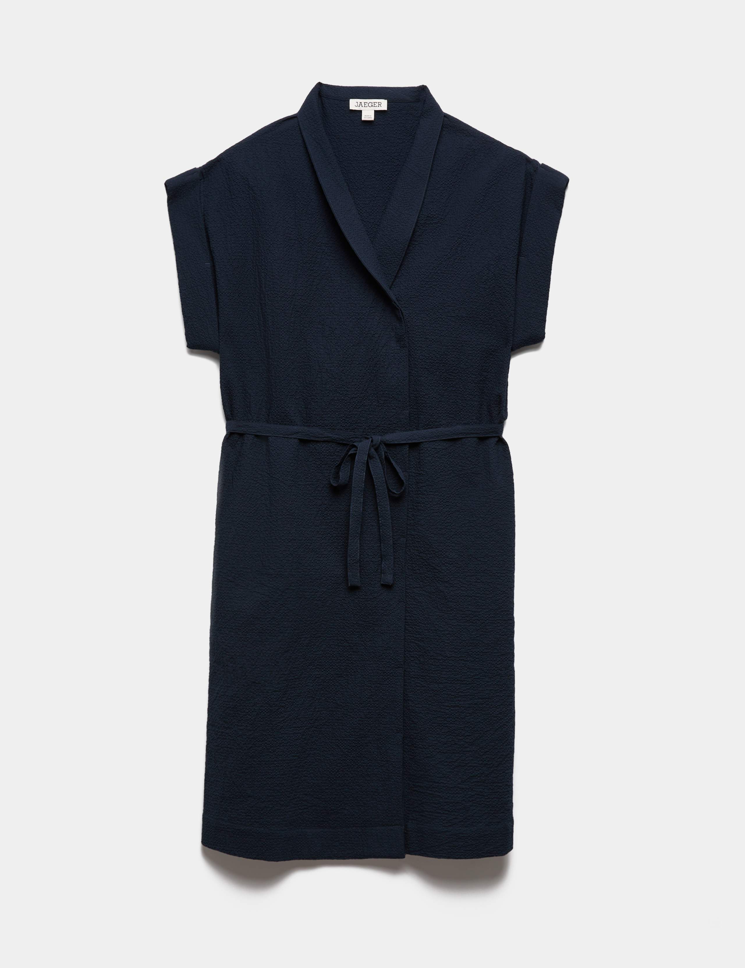 Cotton Rich Knee Length Wrap Dress 2 of 7