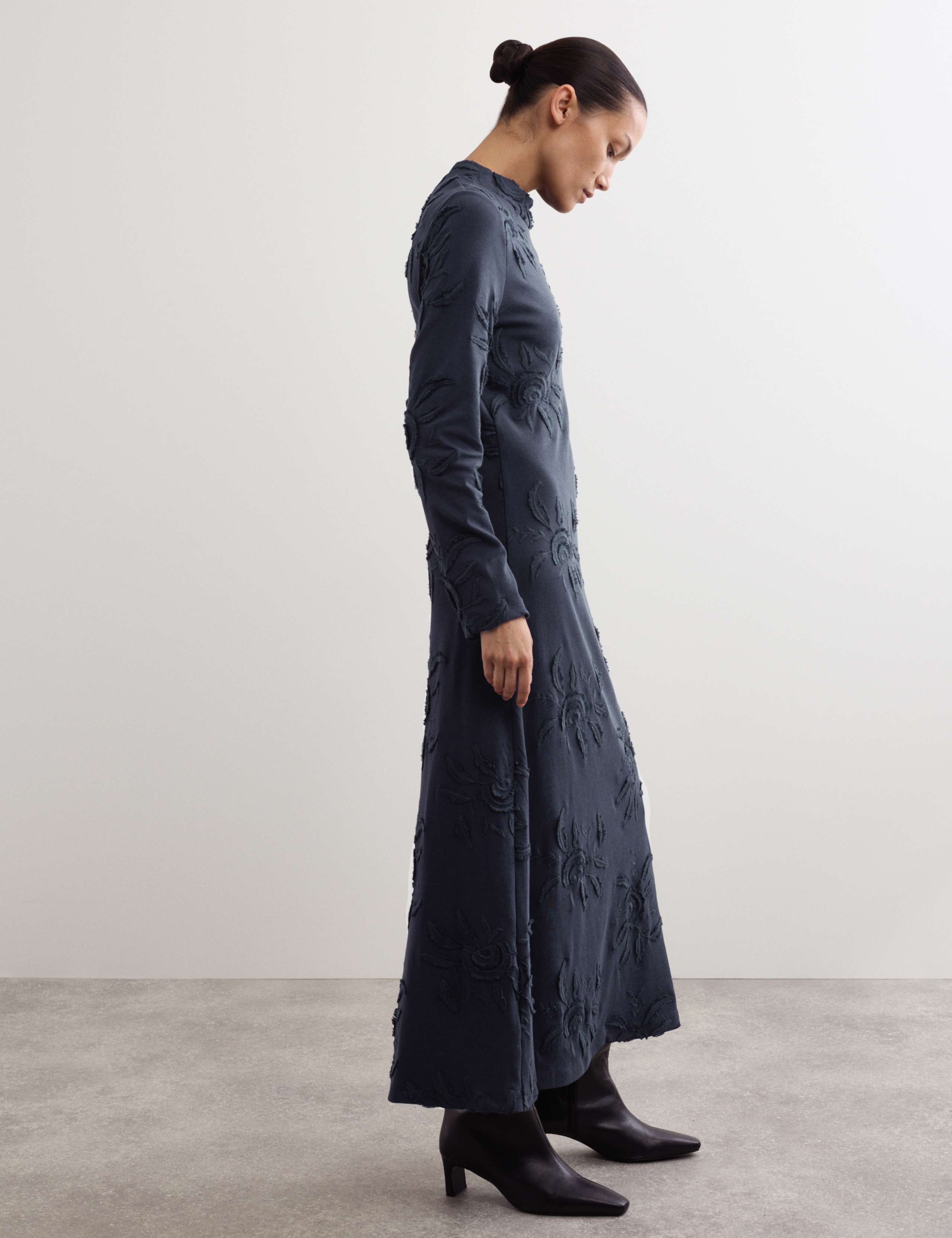Pure Cotton Embroidered Midi Dress 6 of 8