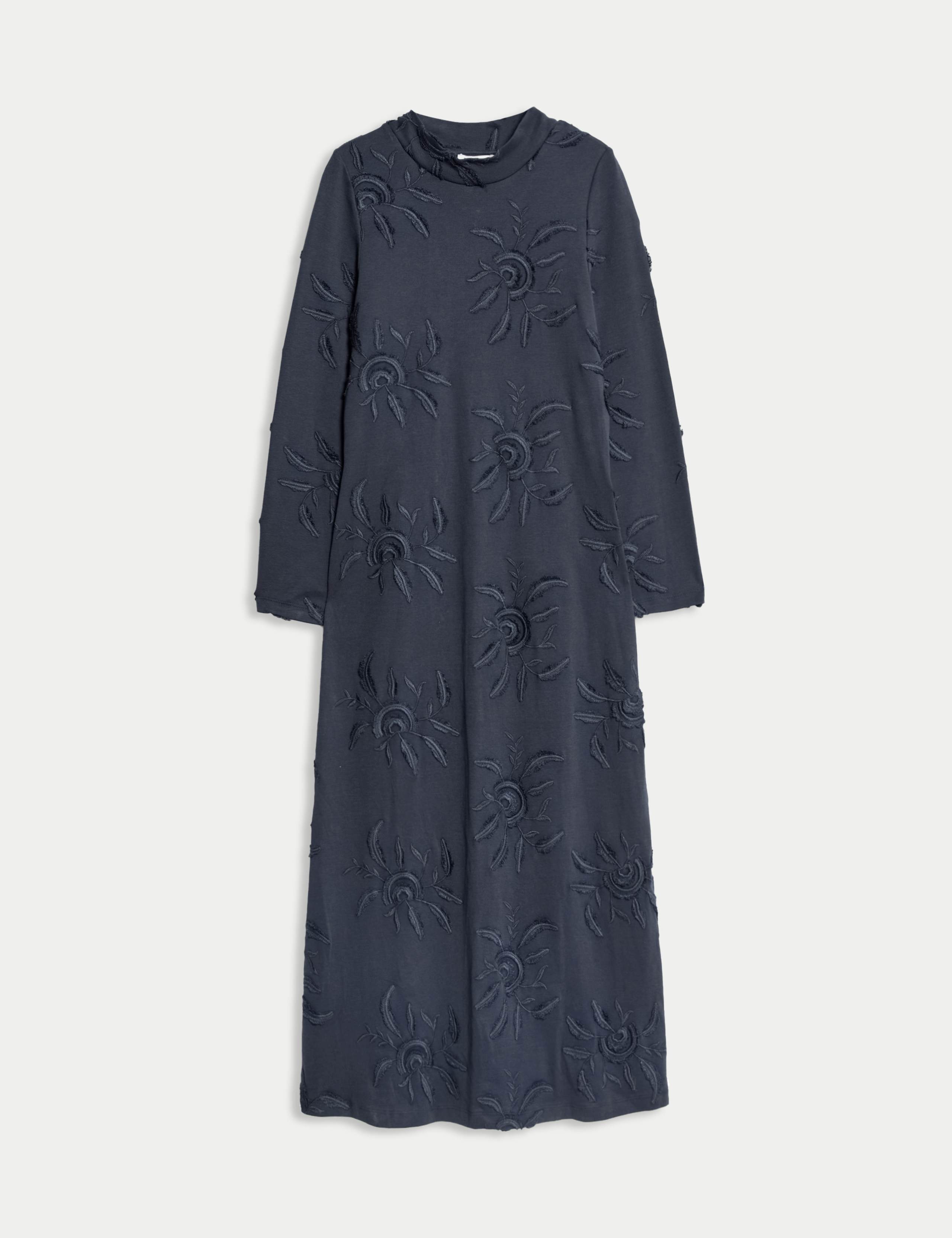 Pure Cotton Embroidered Midi Dress 2 of 8