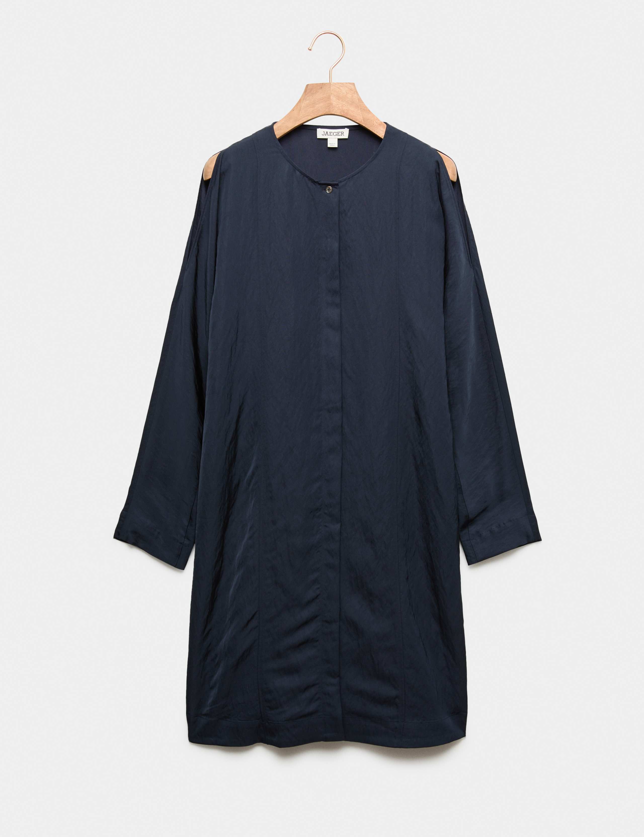 Exposed Shoulder Knee Length Shift Dress 2 of 7
