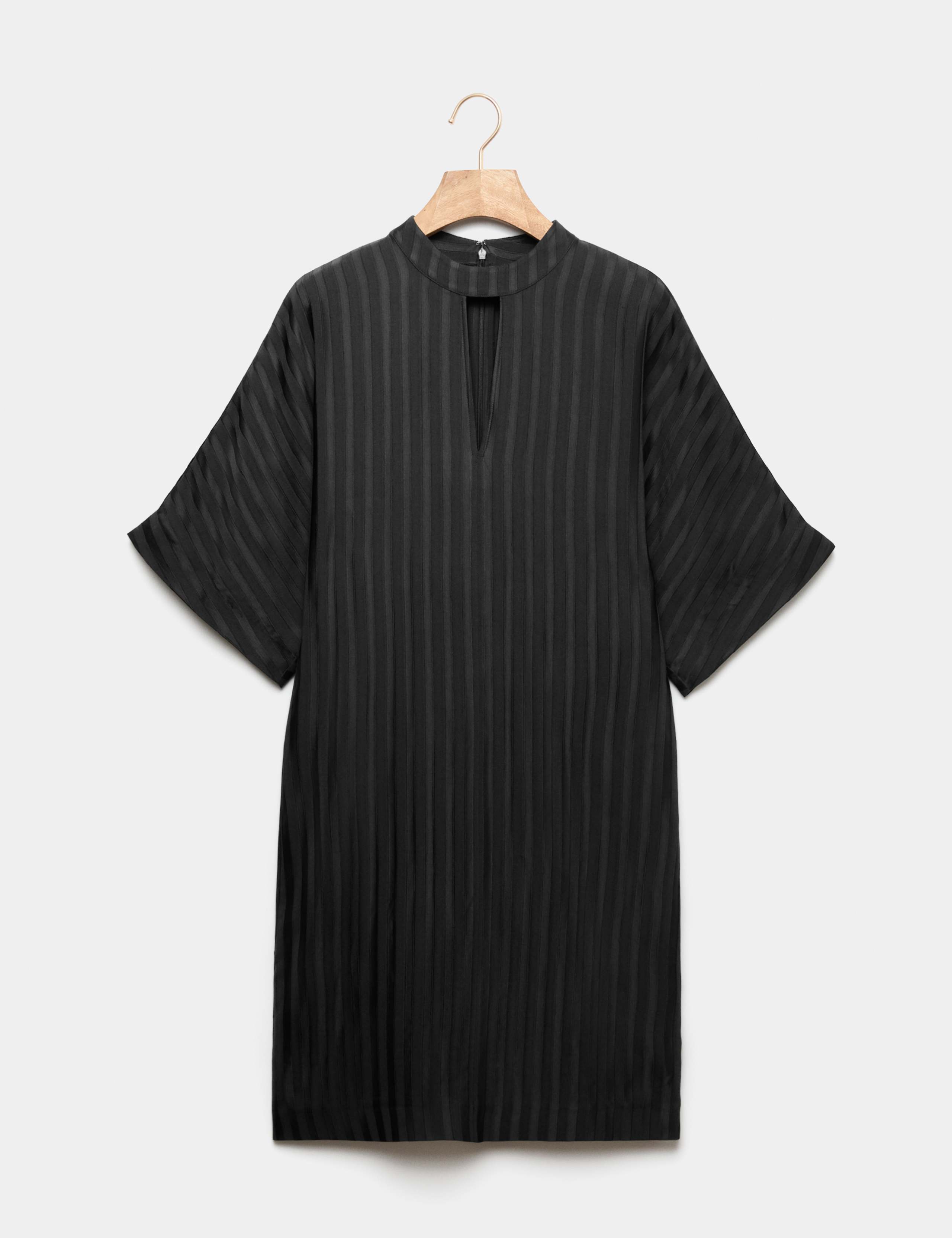 Textured Striped Short Shift Dress 1 of 1