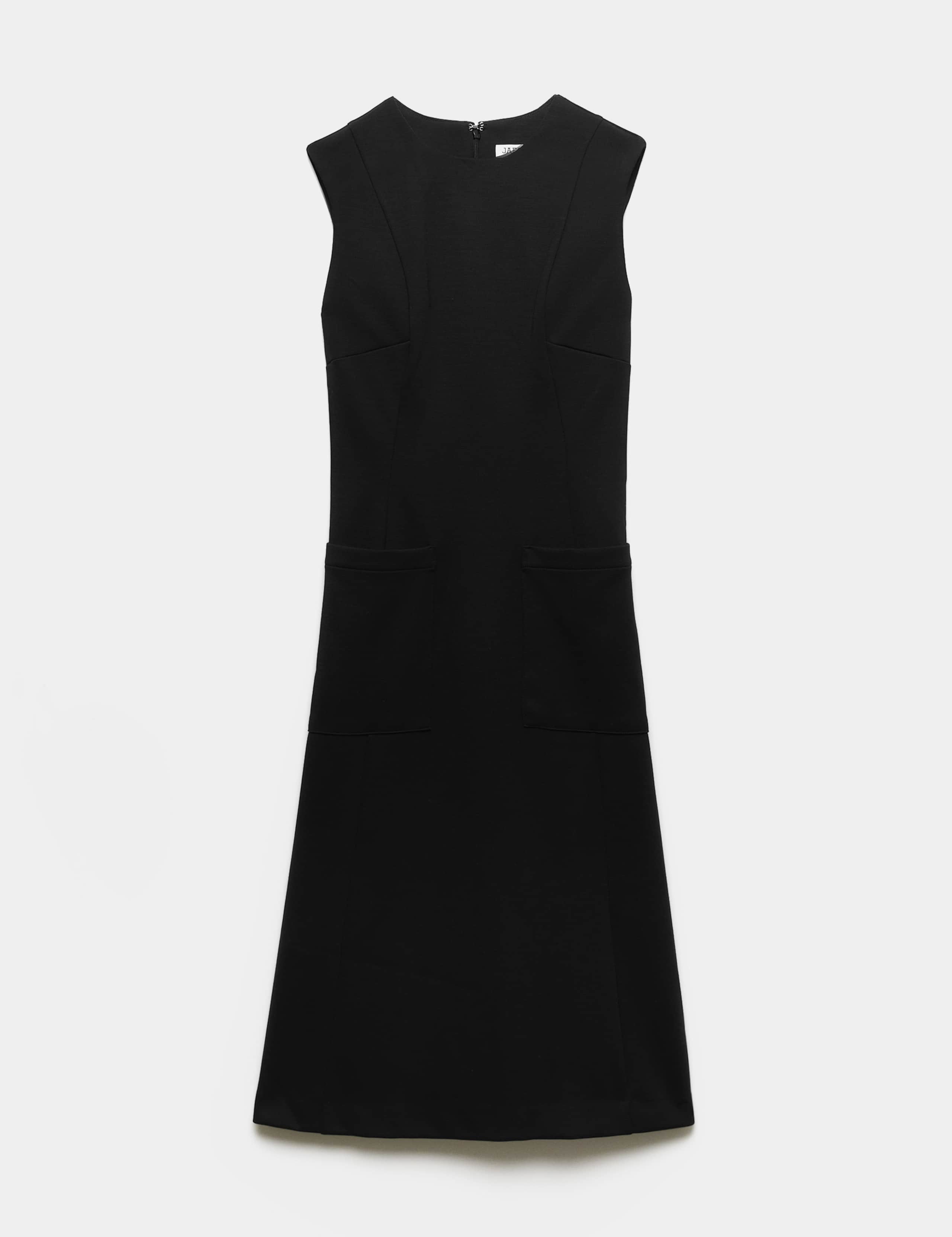Wool Blend Midi Column Dress 2 of 7