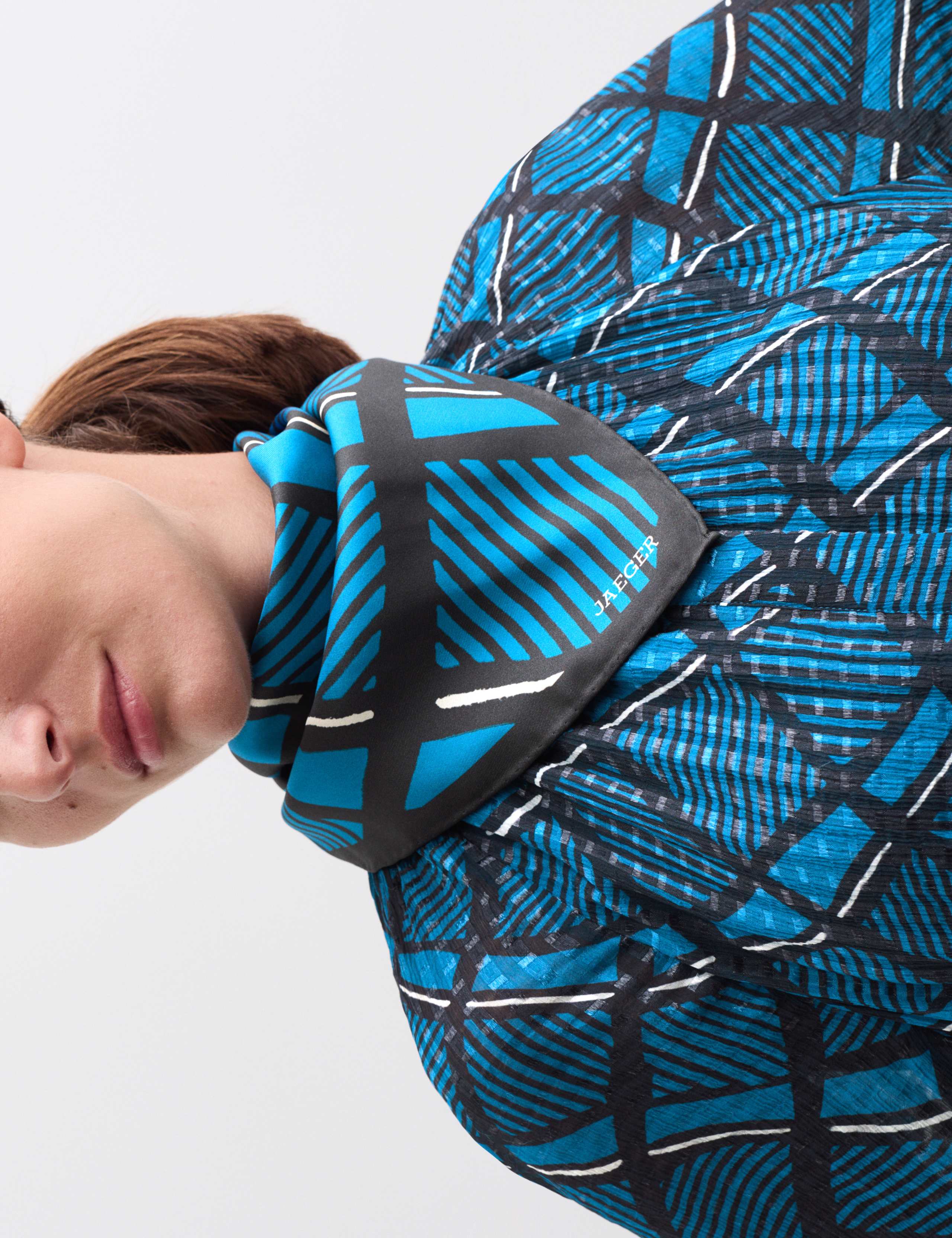 Checked Round Neck Midi Skater Dress 3 of 6