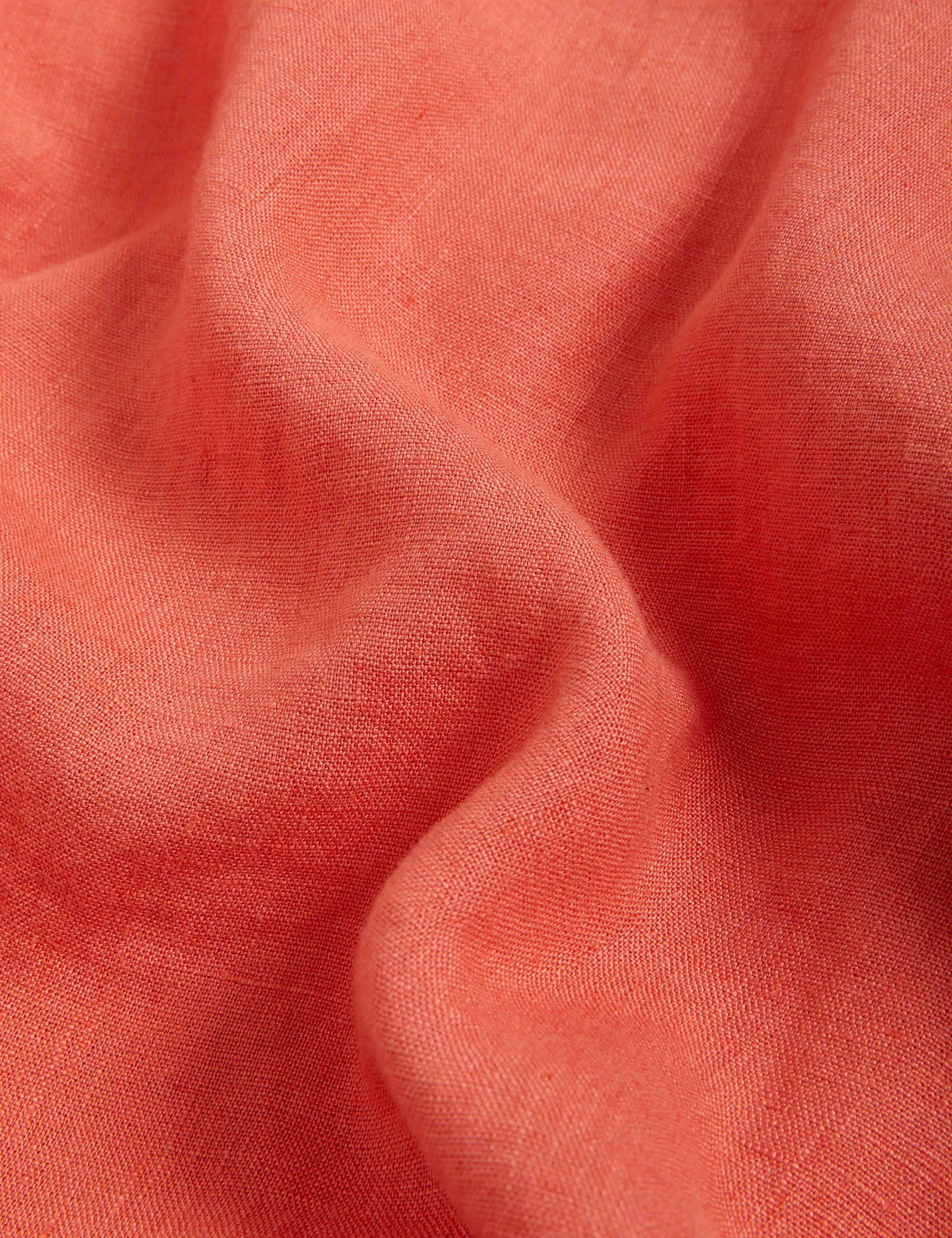 Pure Linen Belted Midi Skater Dress 2 of 2