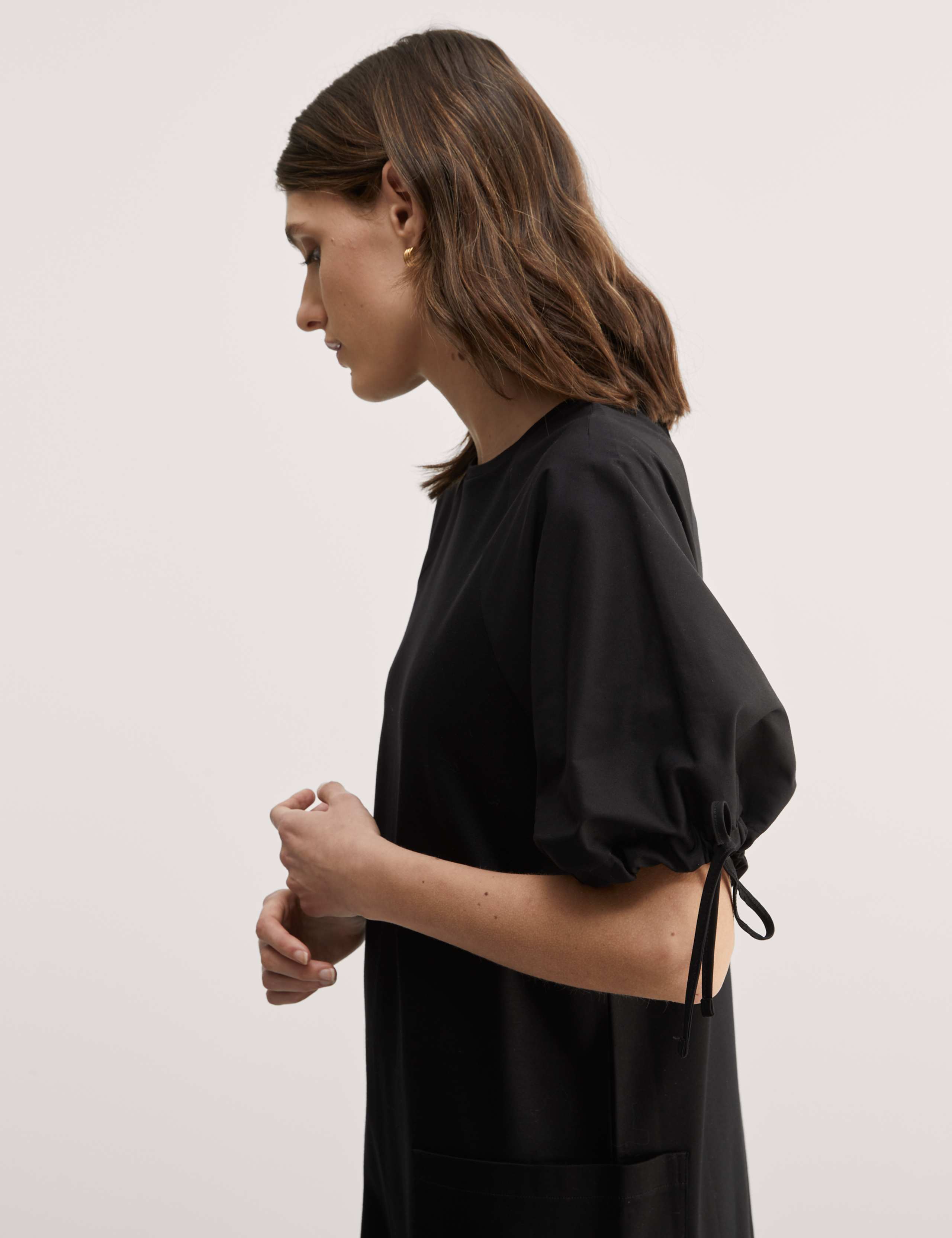Pure Cotton Jersey Midi Shift Dress 3 of 5
