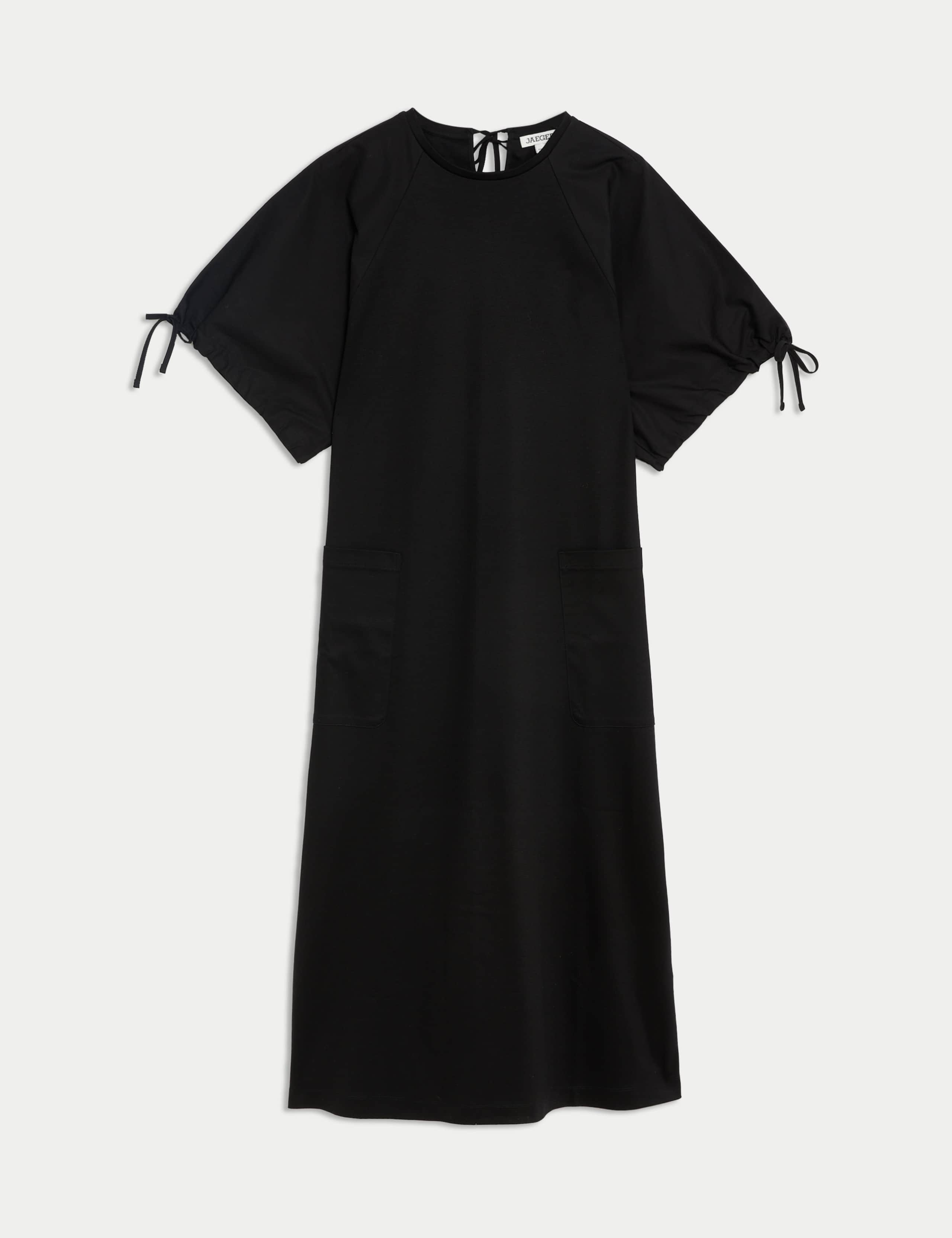 Pure Cotton Jersey Midi Shift Dress 2 of 5