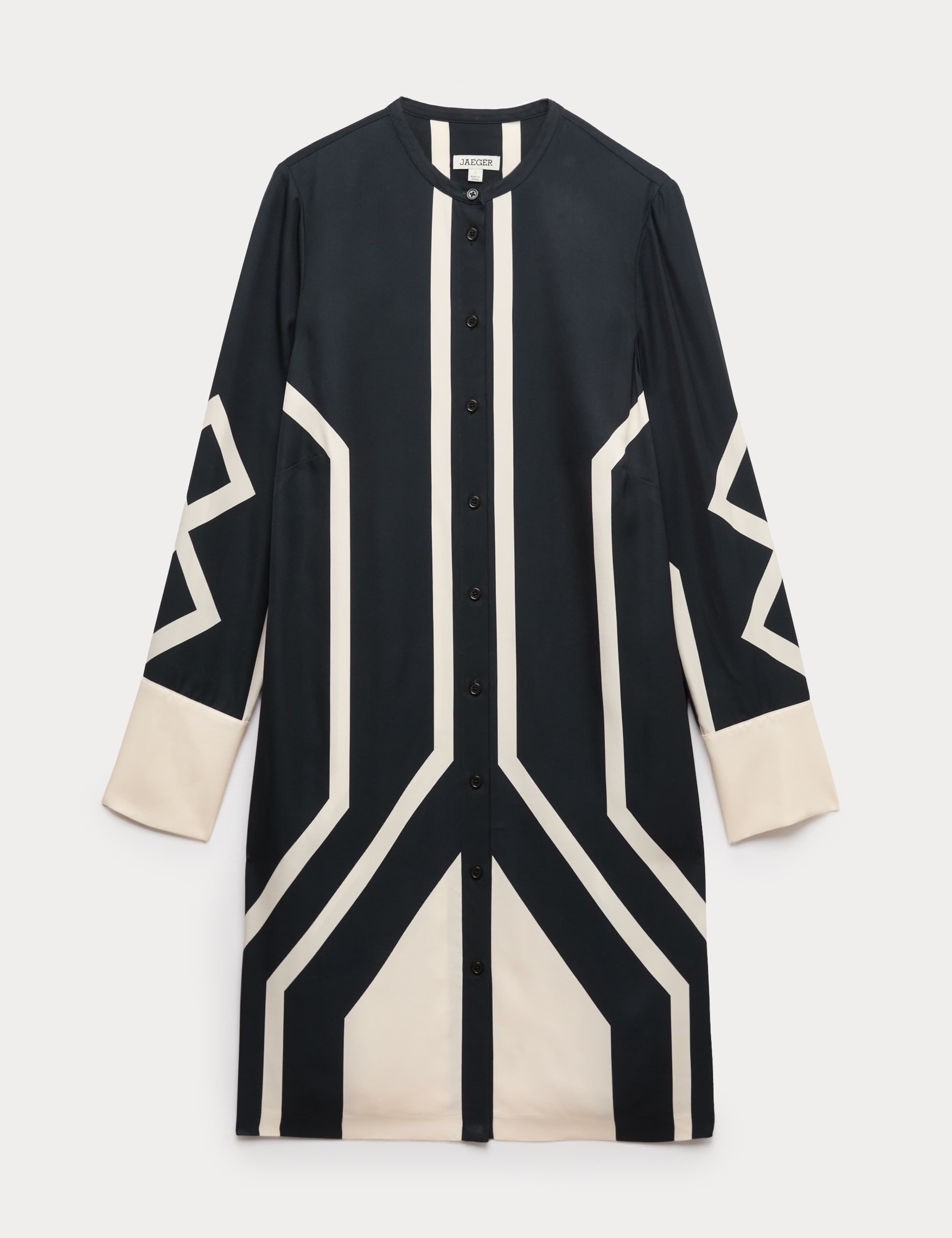 Geometric Knee Length Shirt Dress 2 of 7