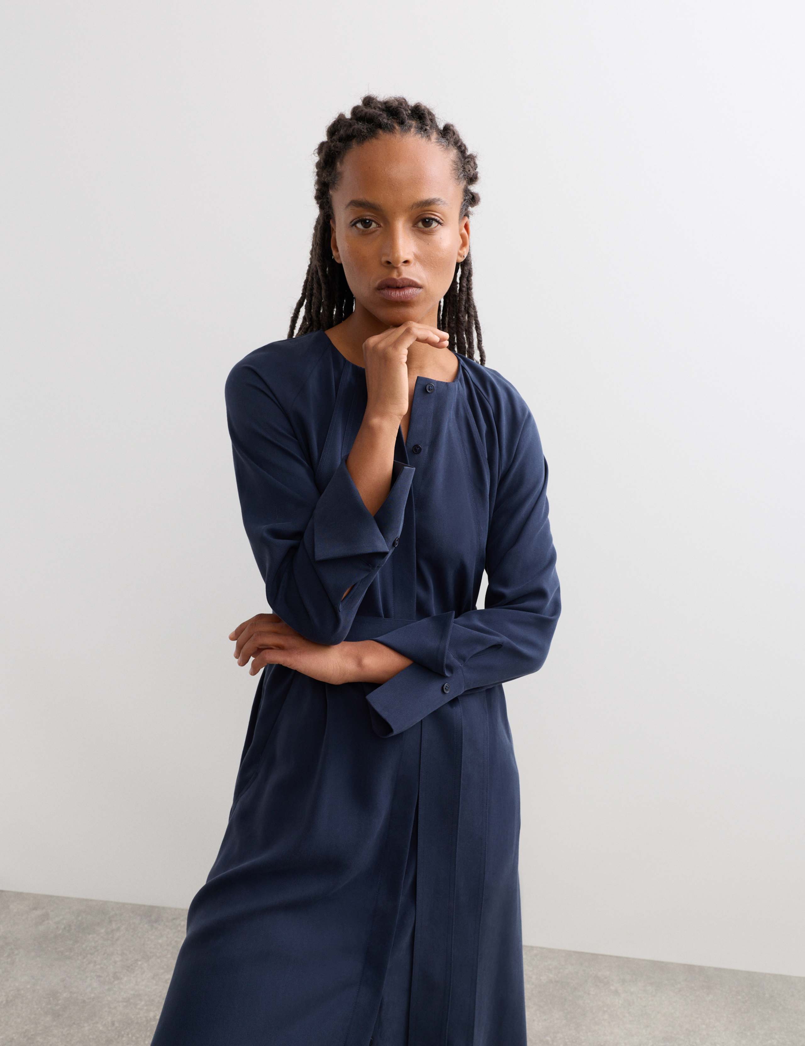 Pleat Detail Midi Dress 5 of 7