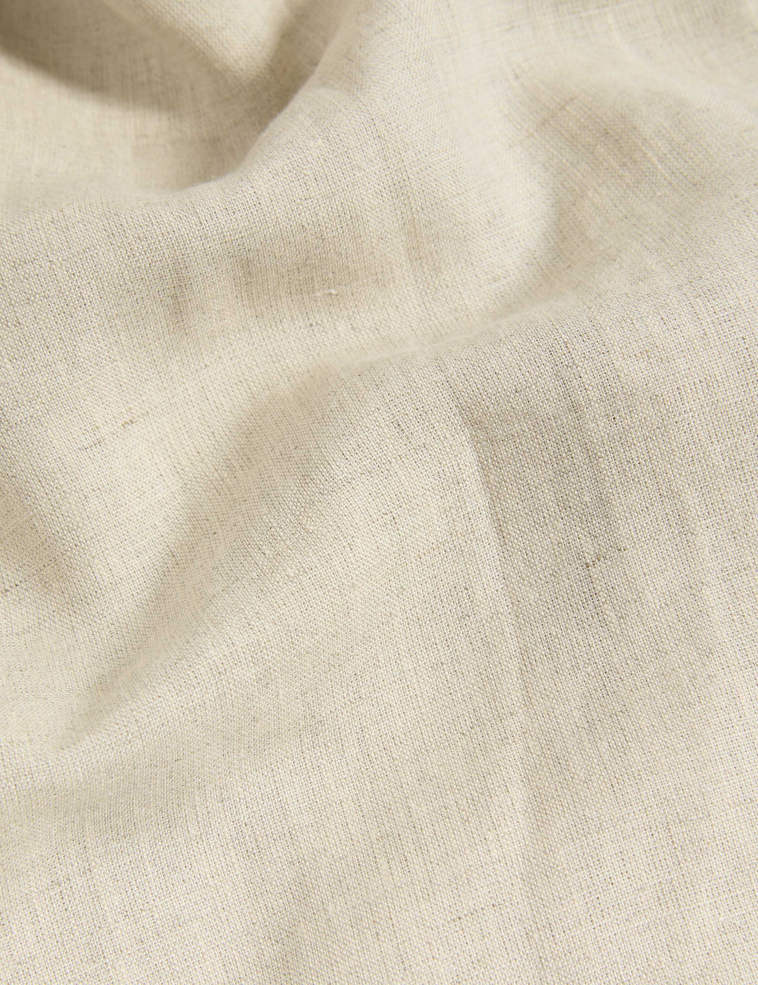 Pure Linen Knee Length Shirt Dress 7 of 7