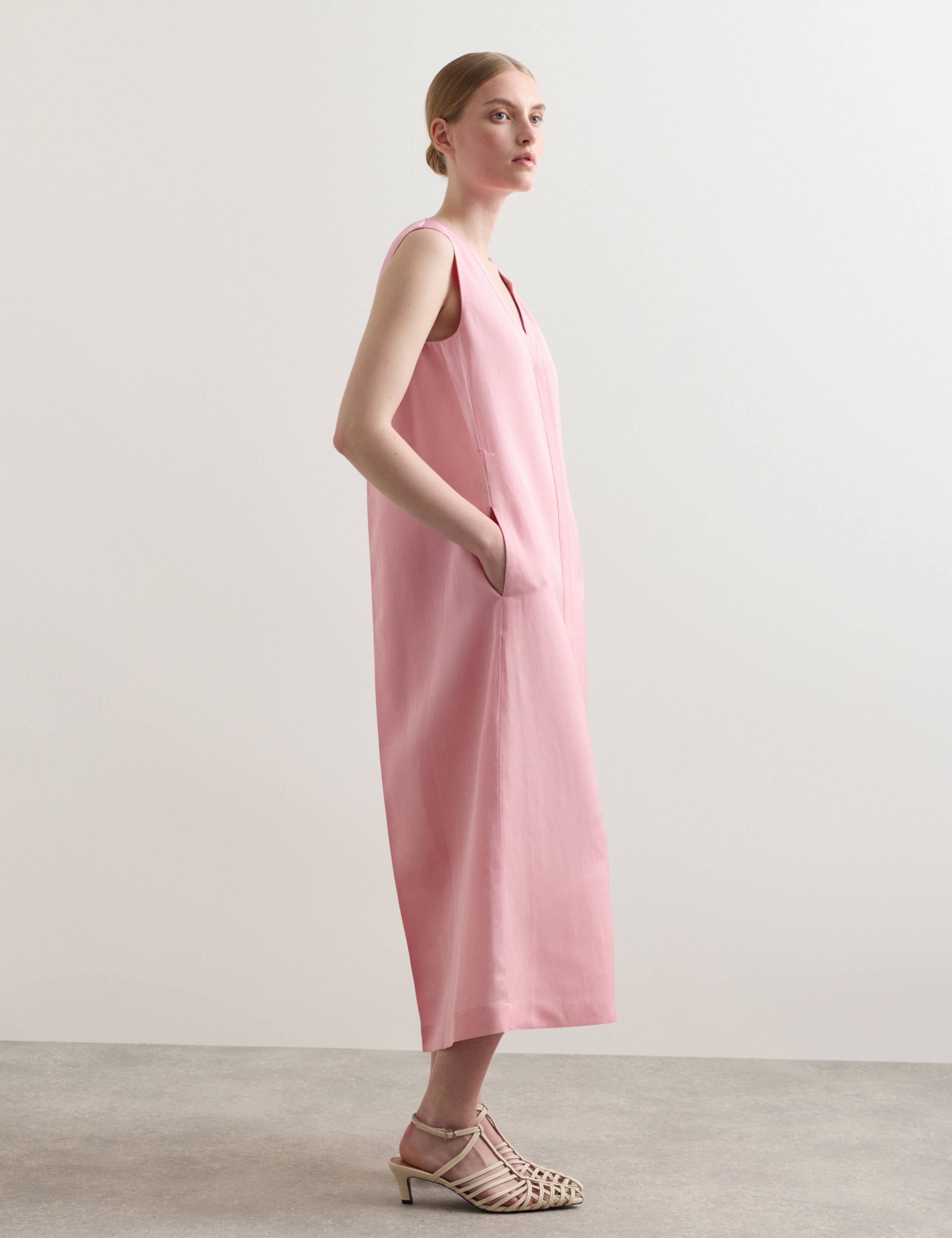 V-Neck Midi Column Dress 6 of 7
