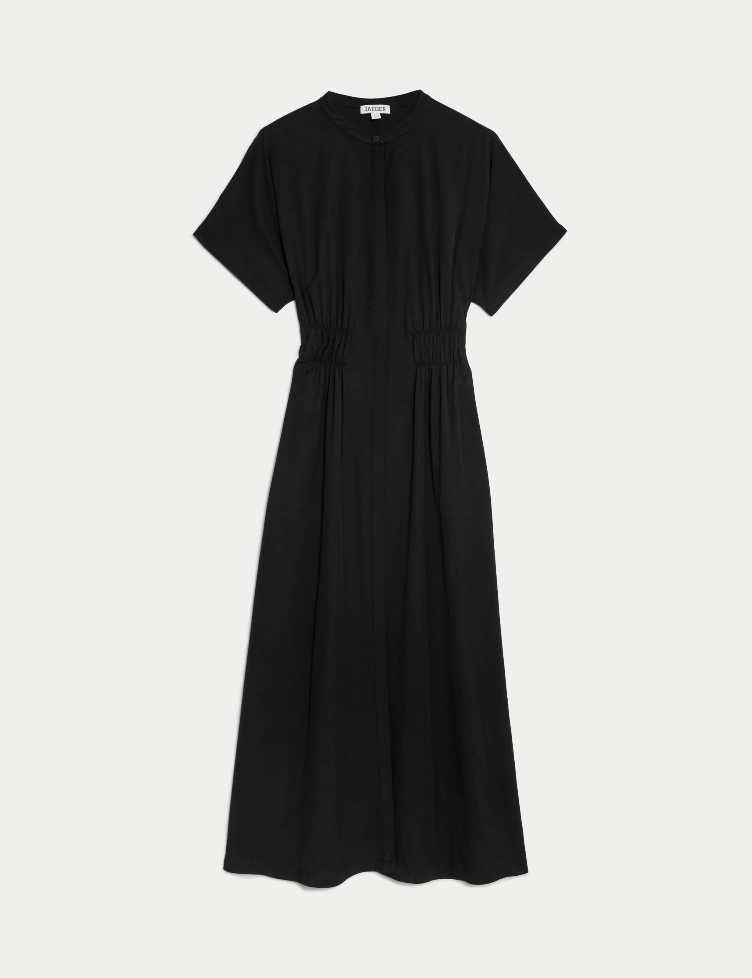 Round Neck Midi Waisted Dress 2 of 6