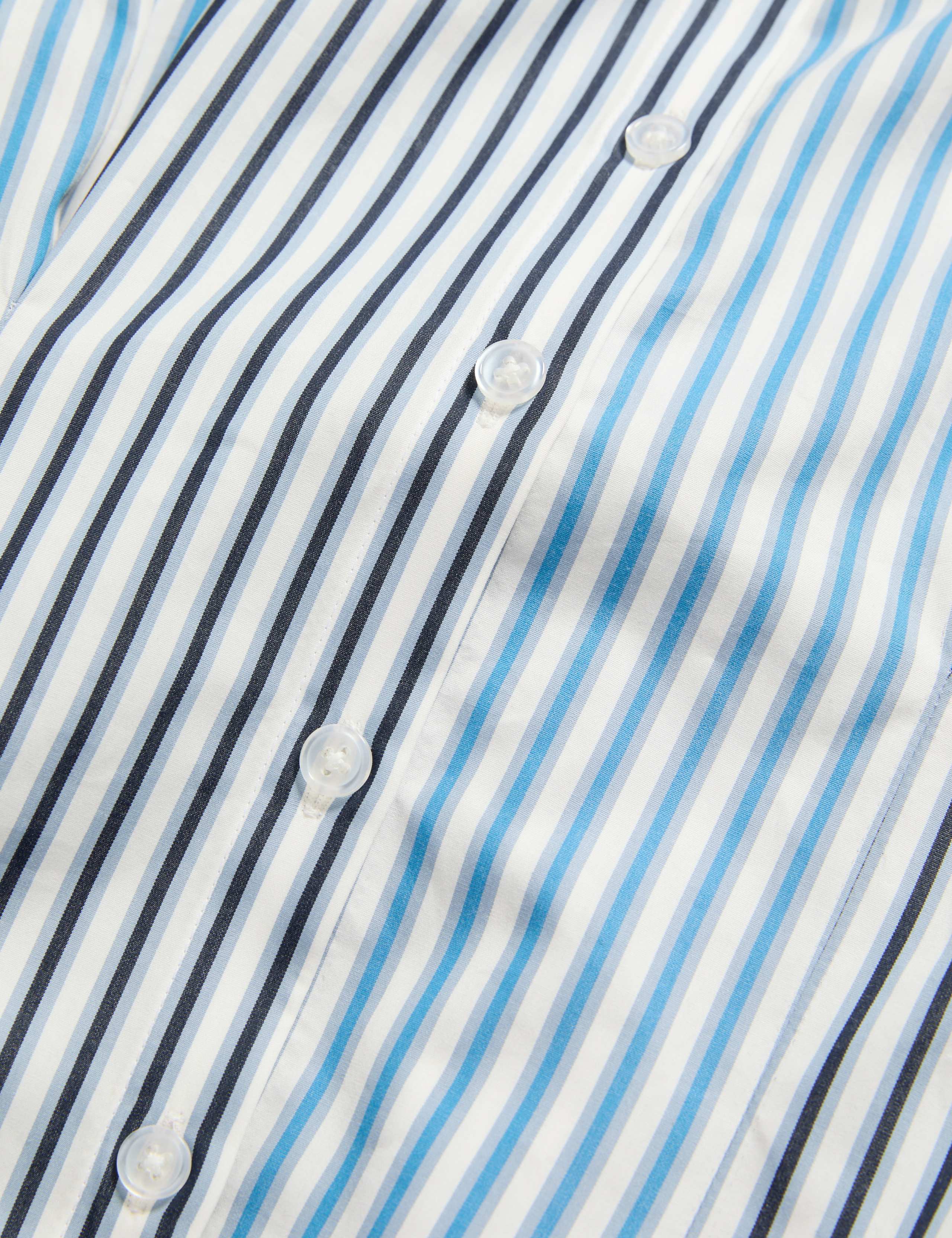 Pure Cotton Striped Midi Waisted Dress 7 of 7