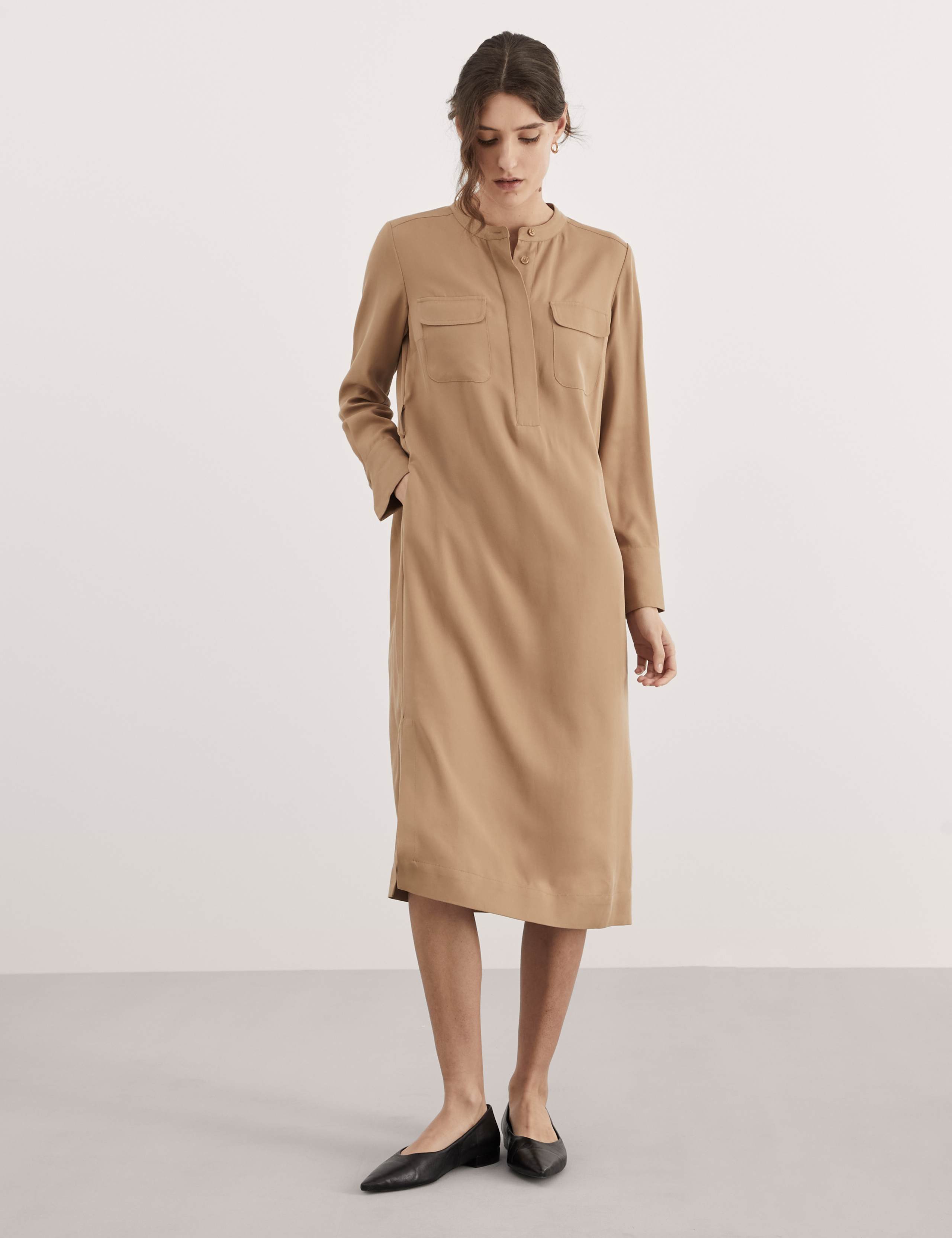 Pure Lyocell™ Belted Midi Utility Dress 1 of 6