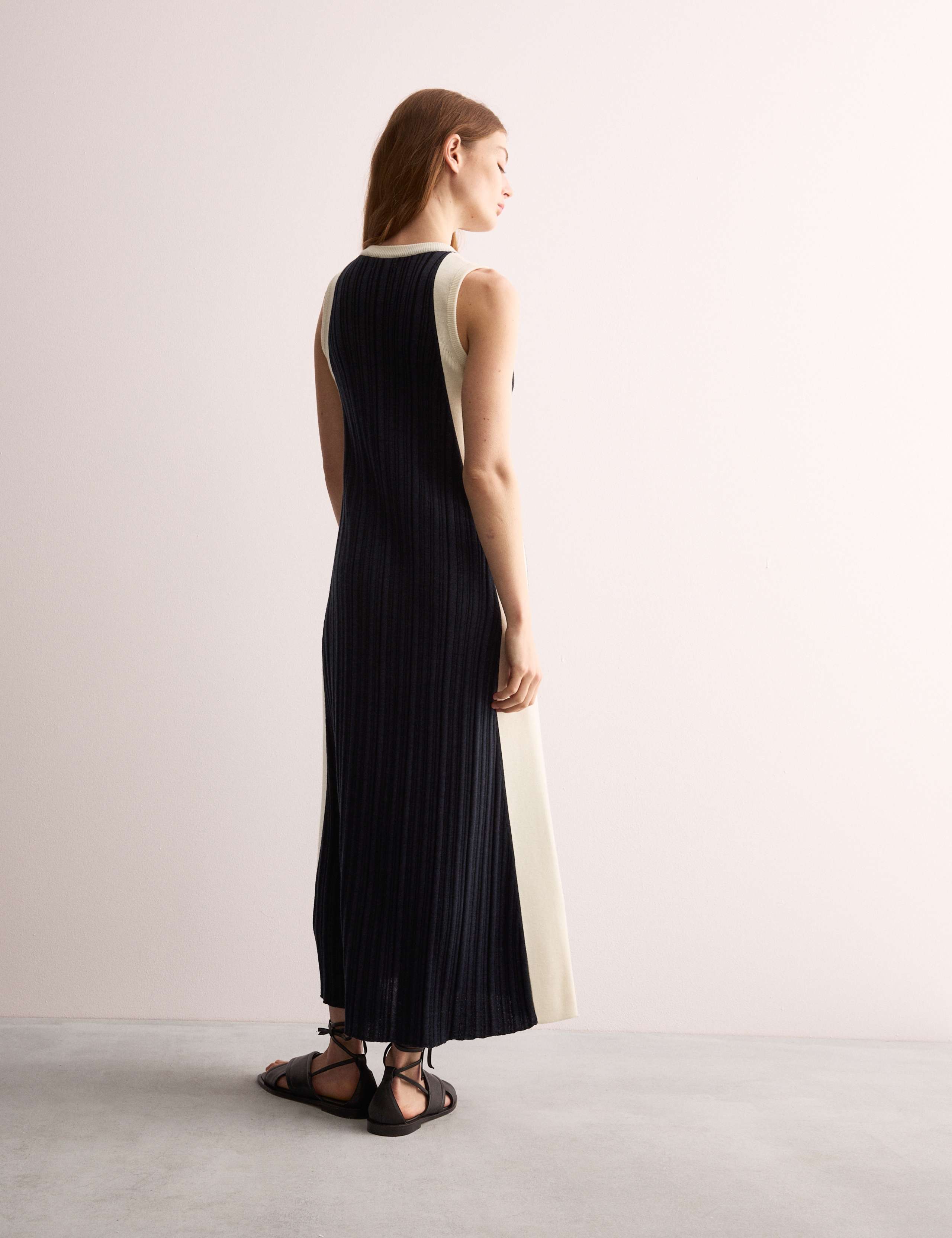 Wool Rich Knitted Ribbed Maxi Dress 6 of 7