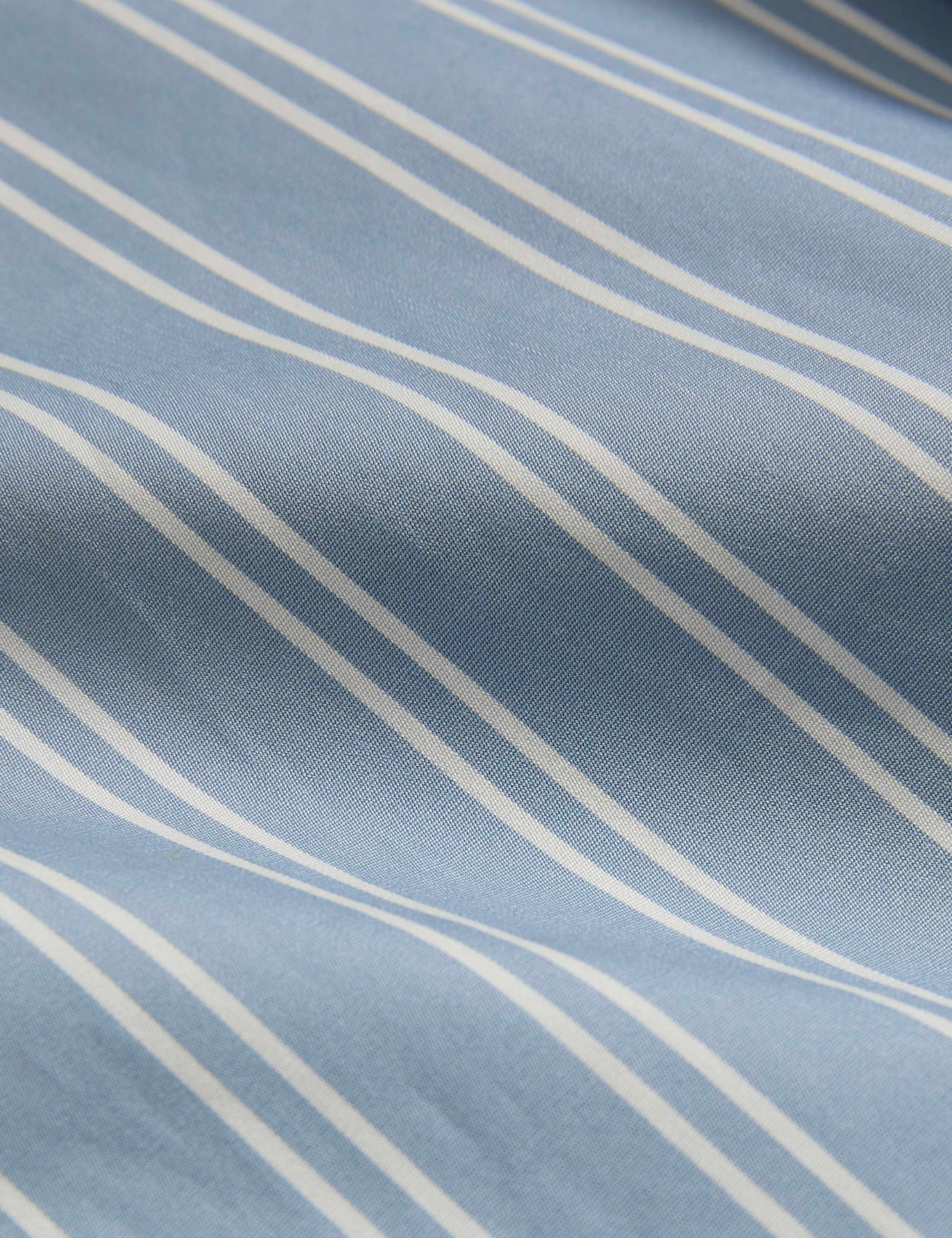 Pure Cotton Striped Midi Shirt Dress 5 of 6