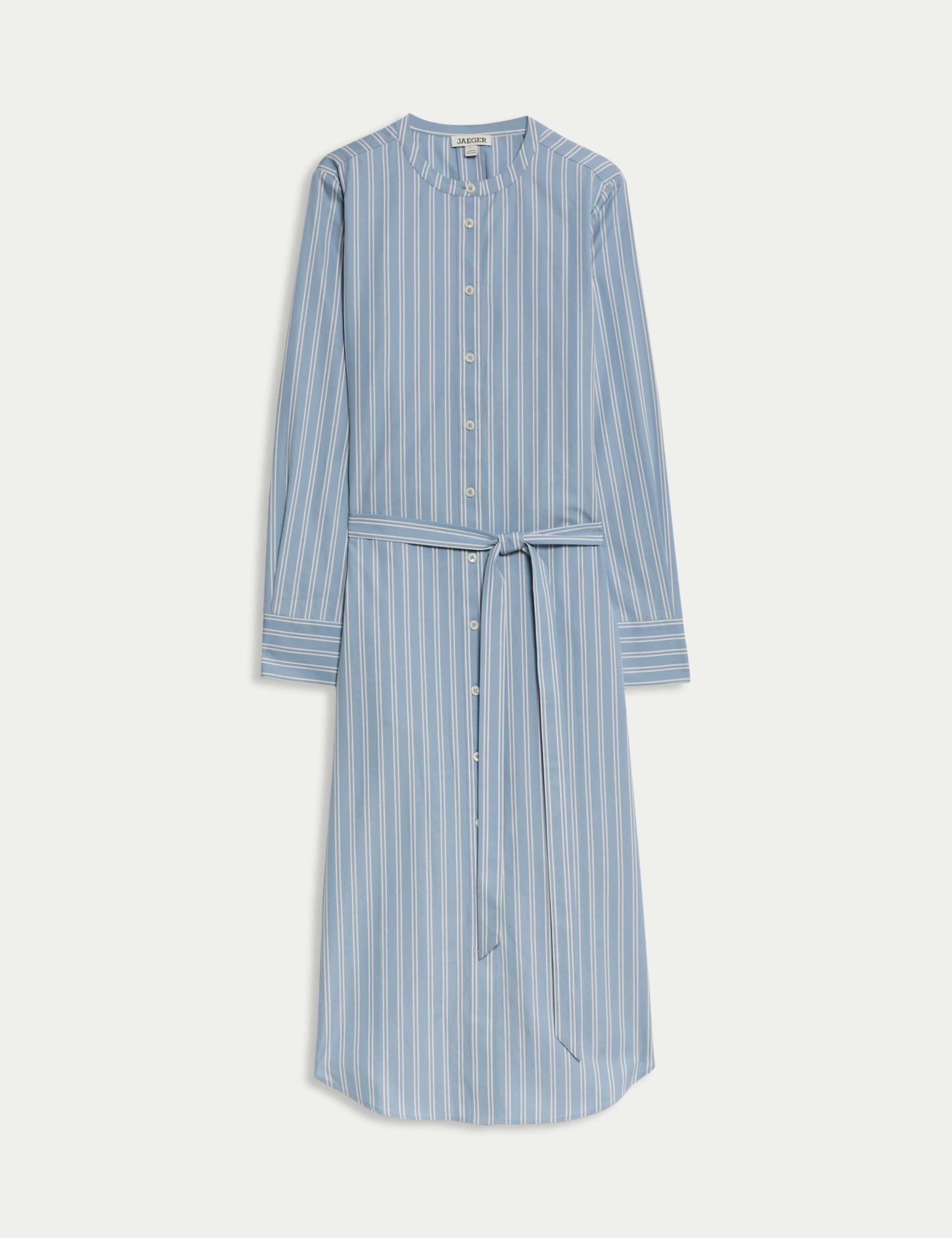 Pure Cotton Striped Midi Shirt Dress 2 of 6