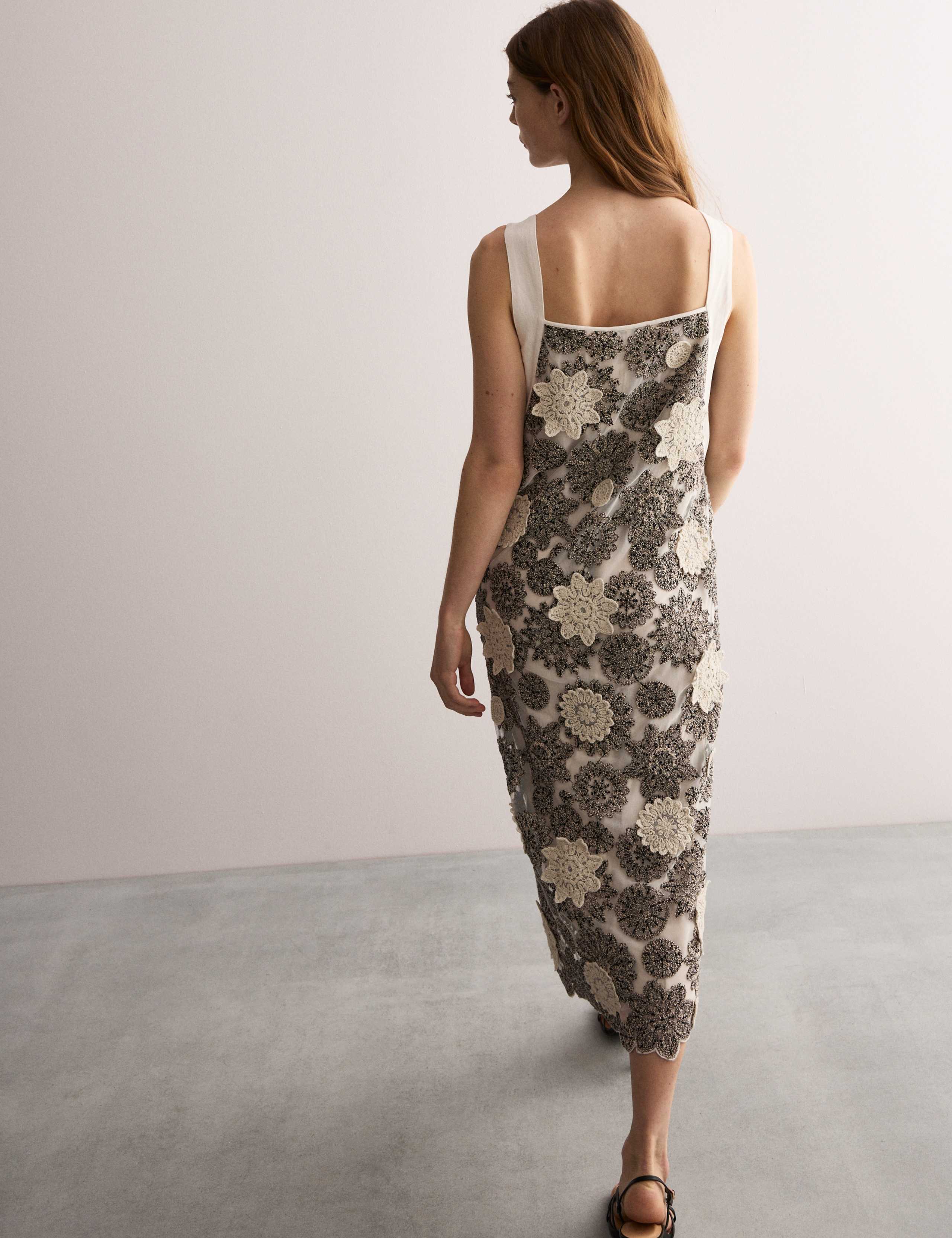 Floral Midi Column Dress 7 of 8