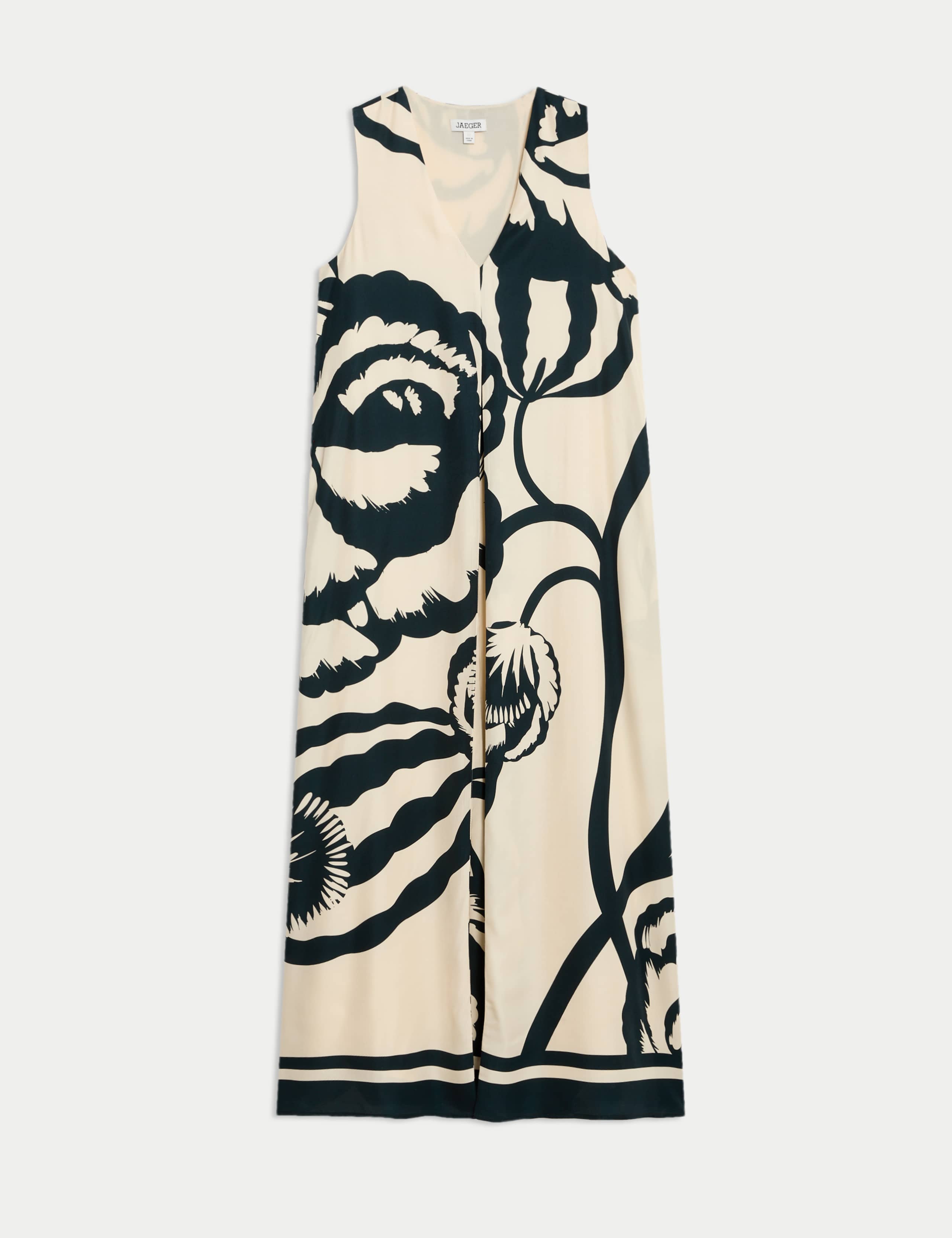 Floral V-Neck Midi Column Dress 2 of 6