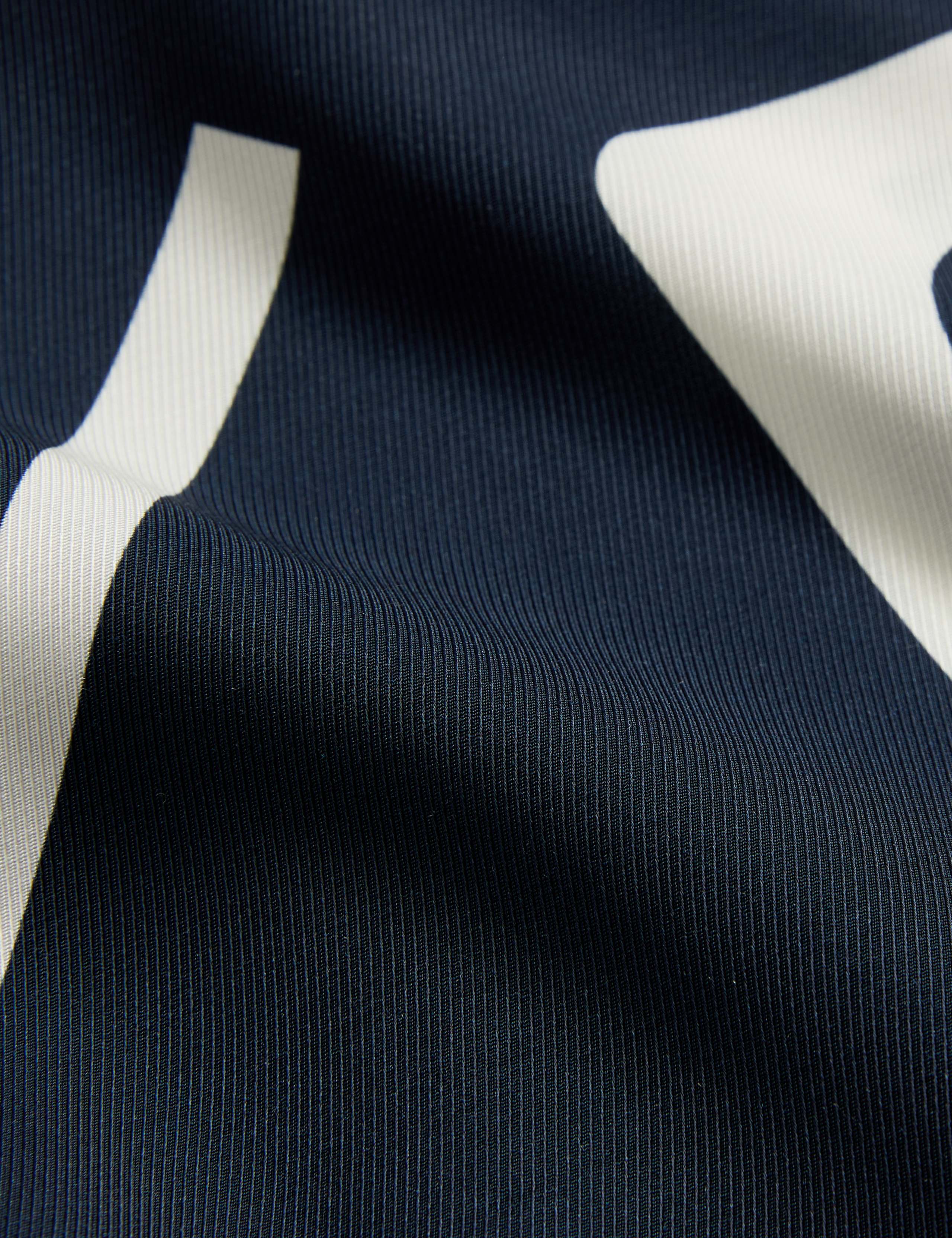 Geometric Collared Belted Midi Shirt Dress 8 of 8