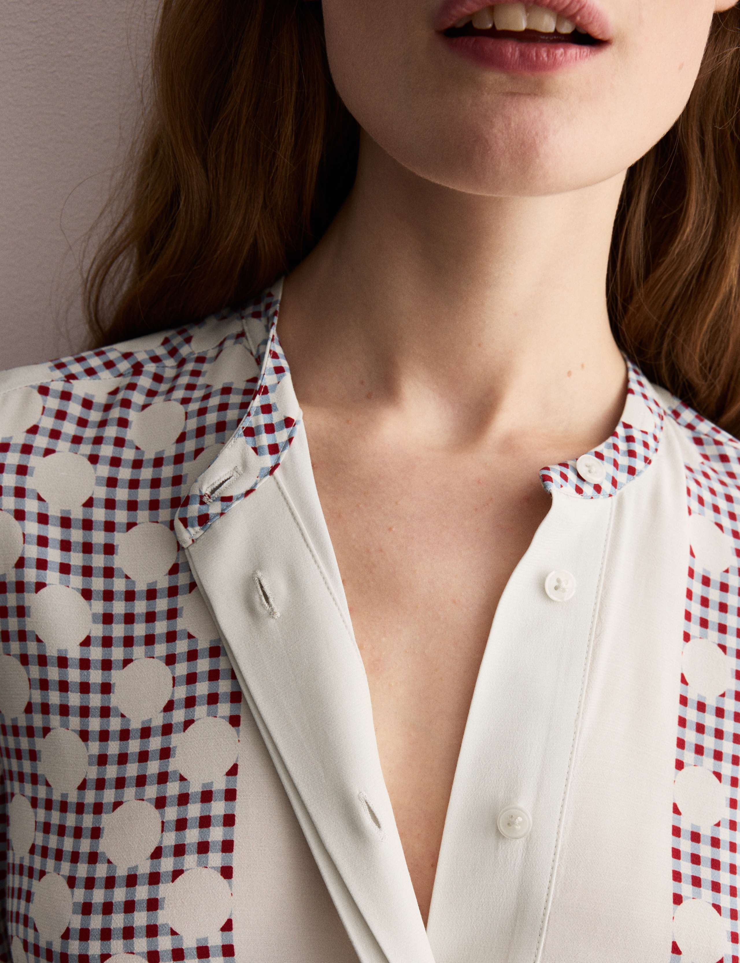 Gingham Spot Belted Mini Shirt Dress 4 of 7