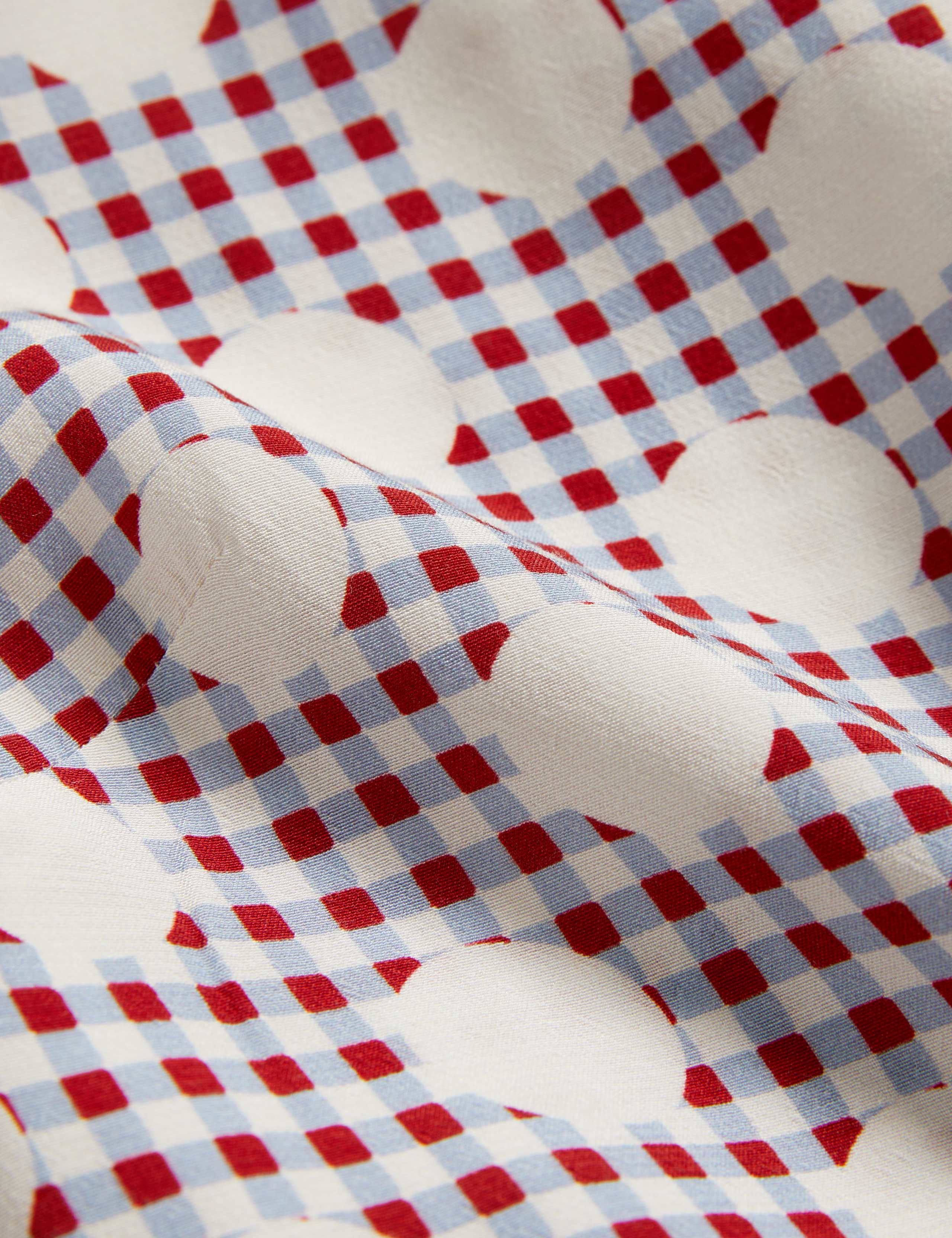 Gingham Spot Belted Mini Shirt Dress 7 of 7