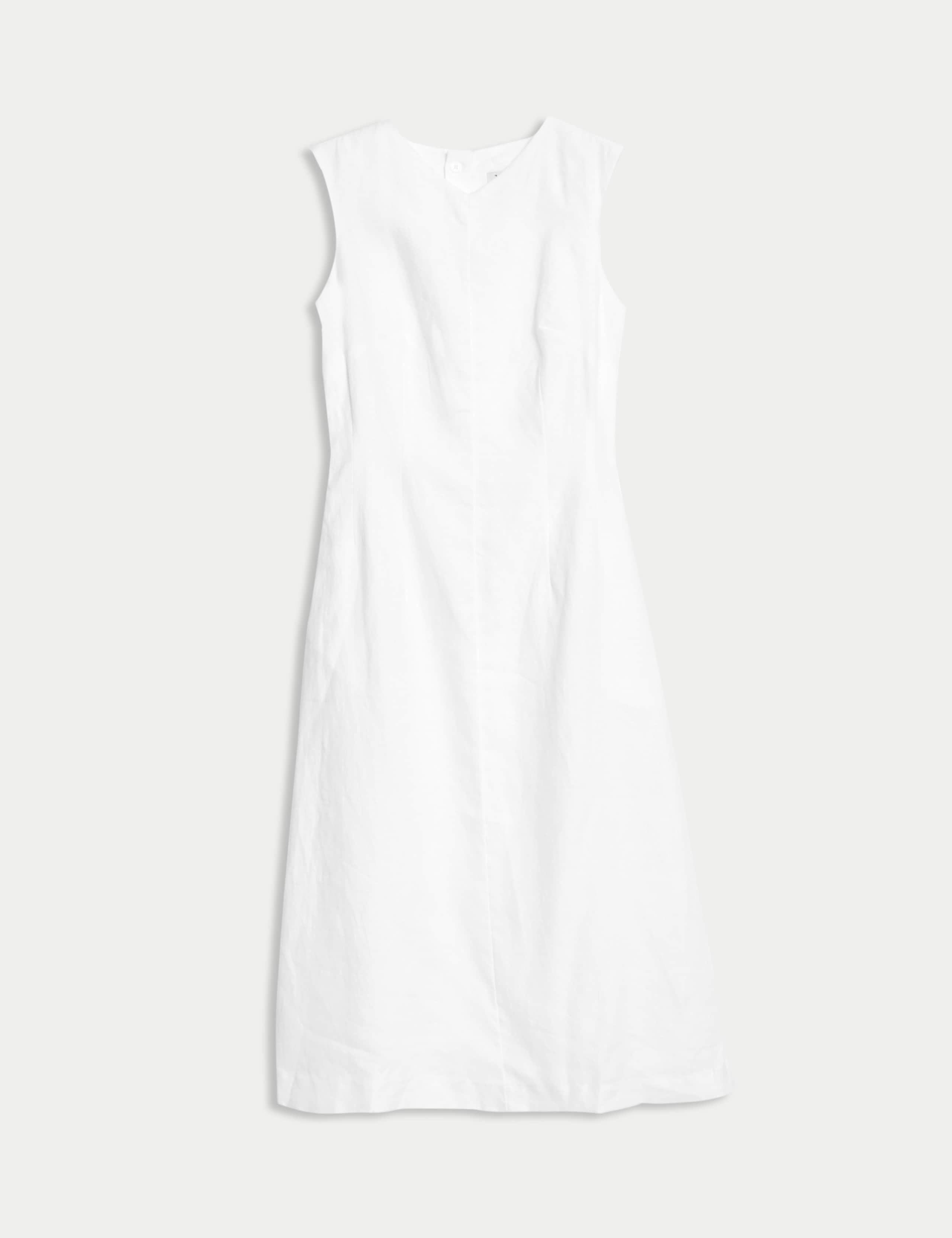 Pure Linen Fit and Flare Dress 2 of 6