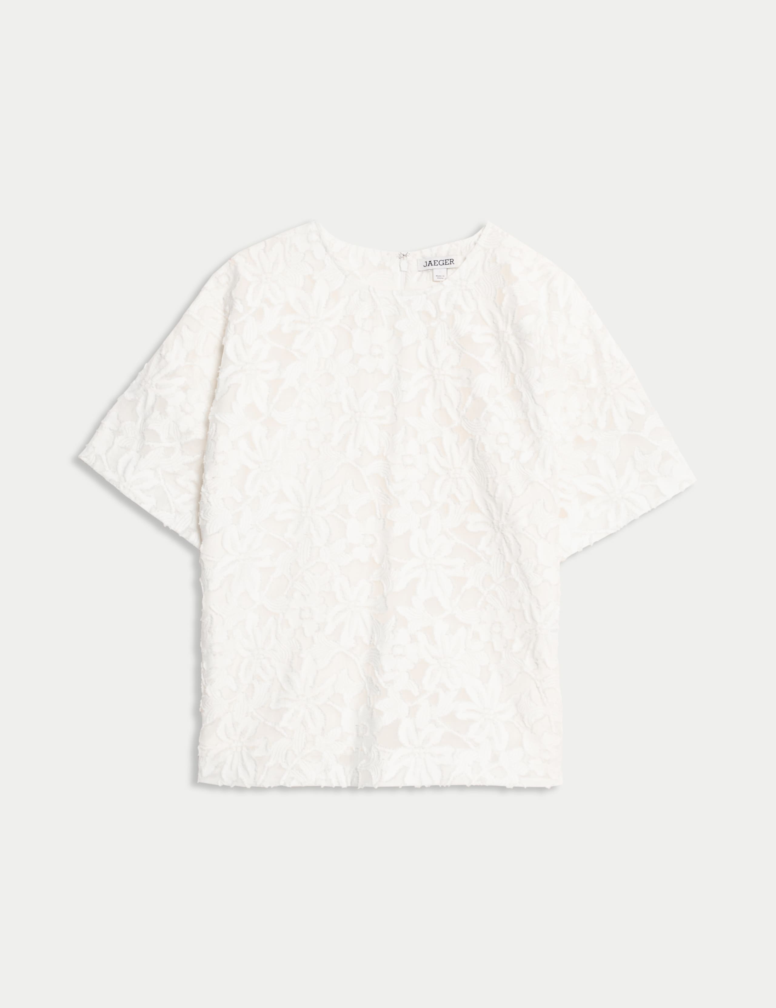Cotton Rich Organza Jacquard T-Shirt 2 of 7