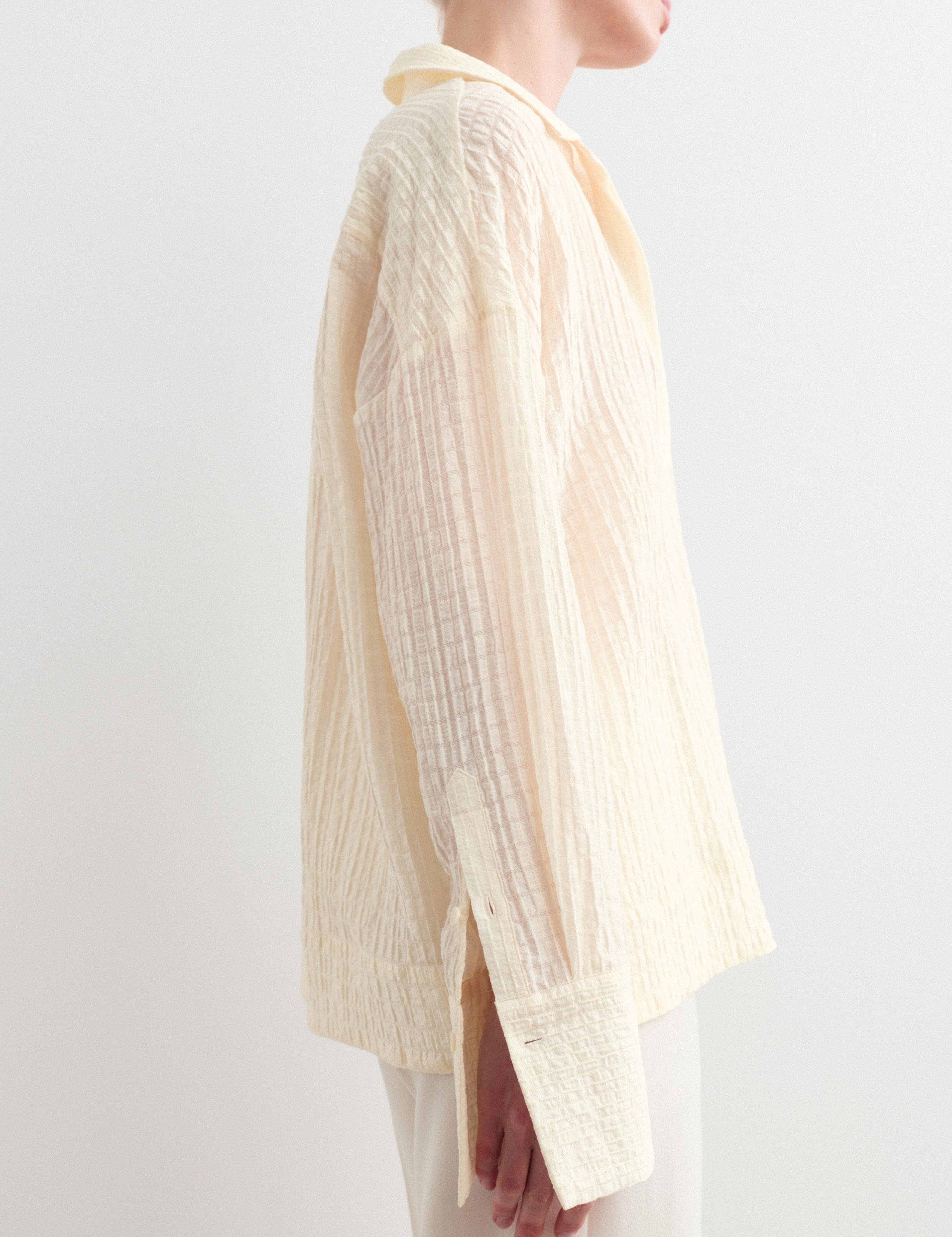 Lyocell Rich Plisse Relaxed Shirt 6 of 7