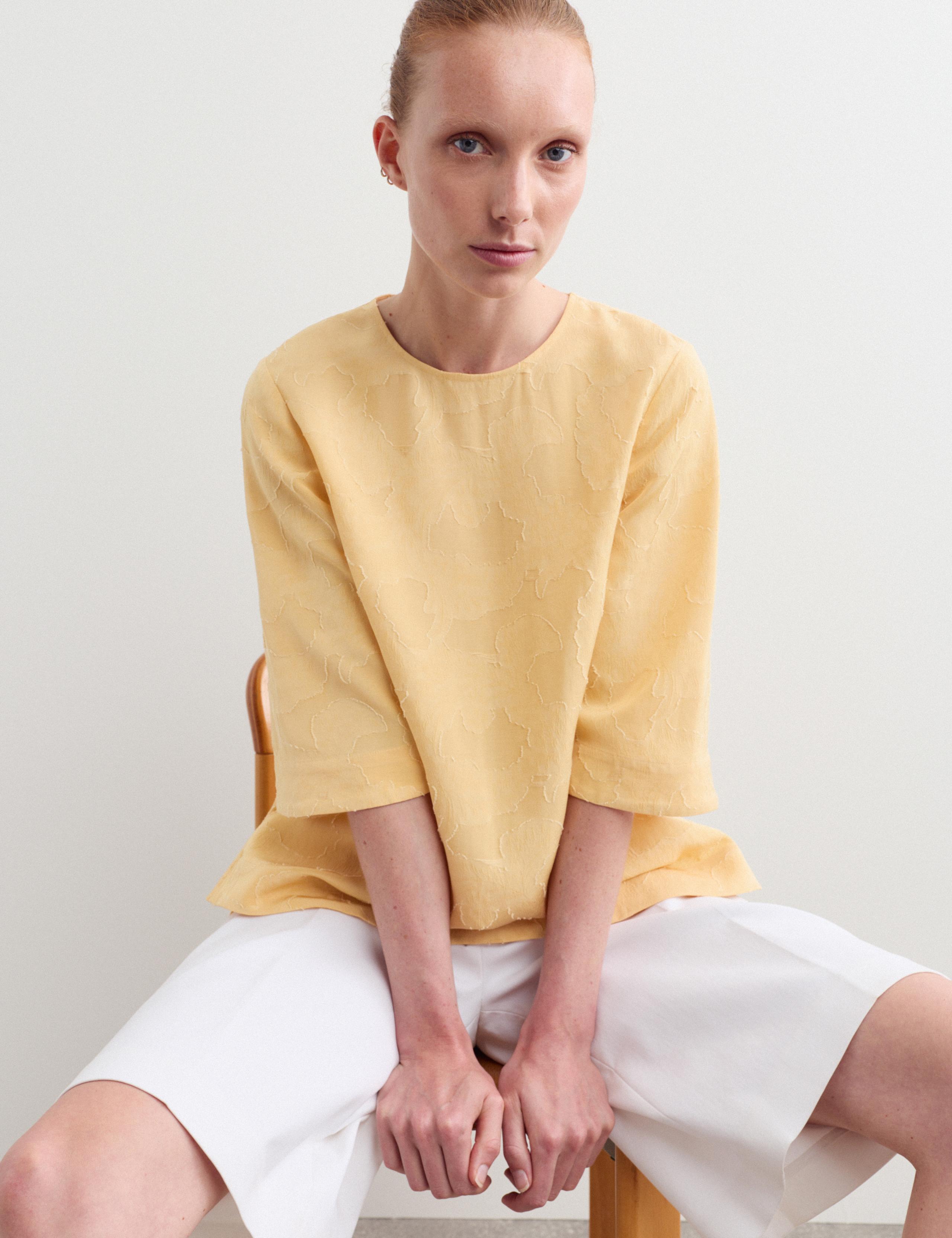 Floral Jacquard Relaxed T-Shirt 2 of 4