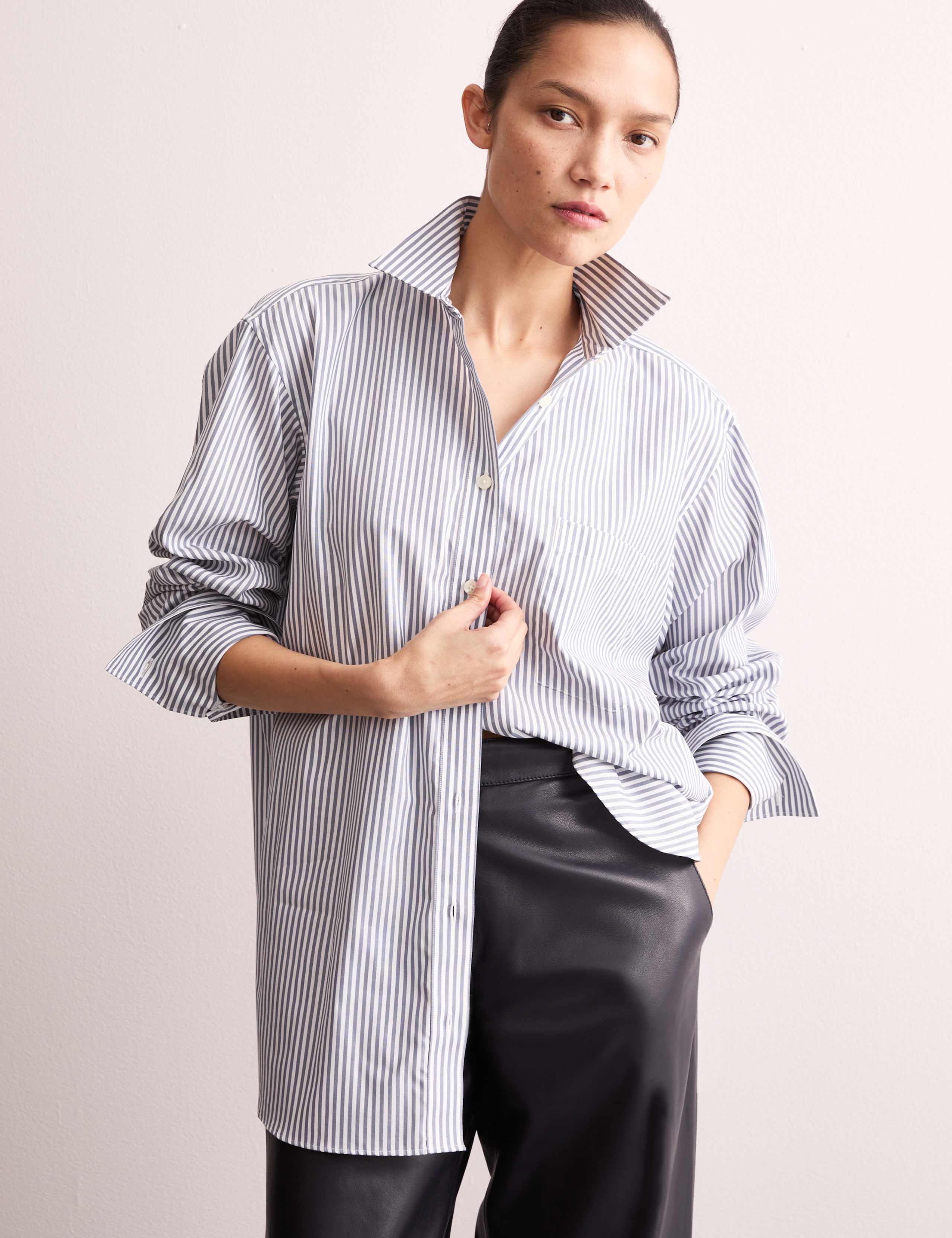 Pure Cotton Double Cuff Relaxed Shirt 7 of 8