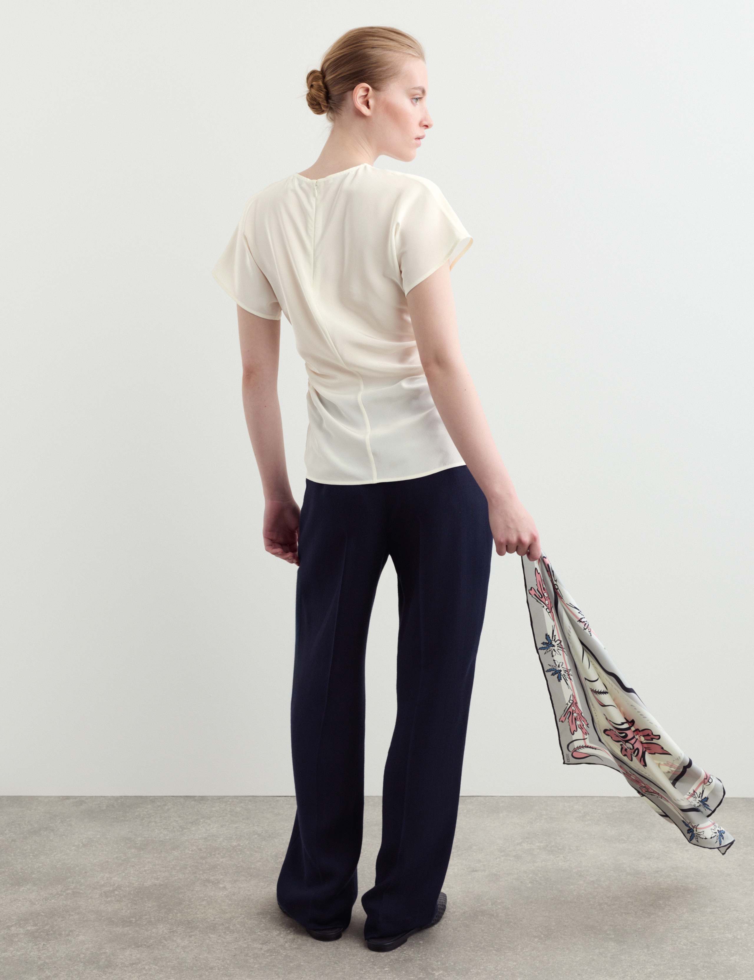 Pure Silk Ruched Shell Top 7 of 8