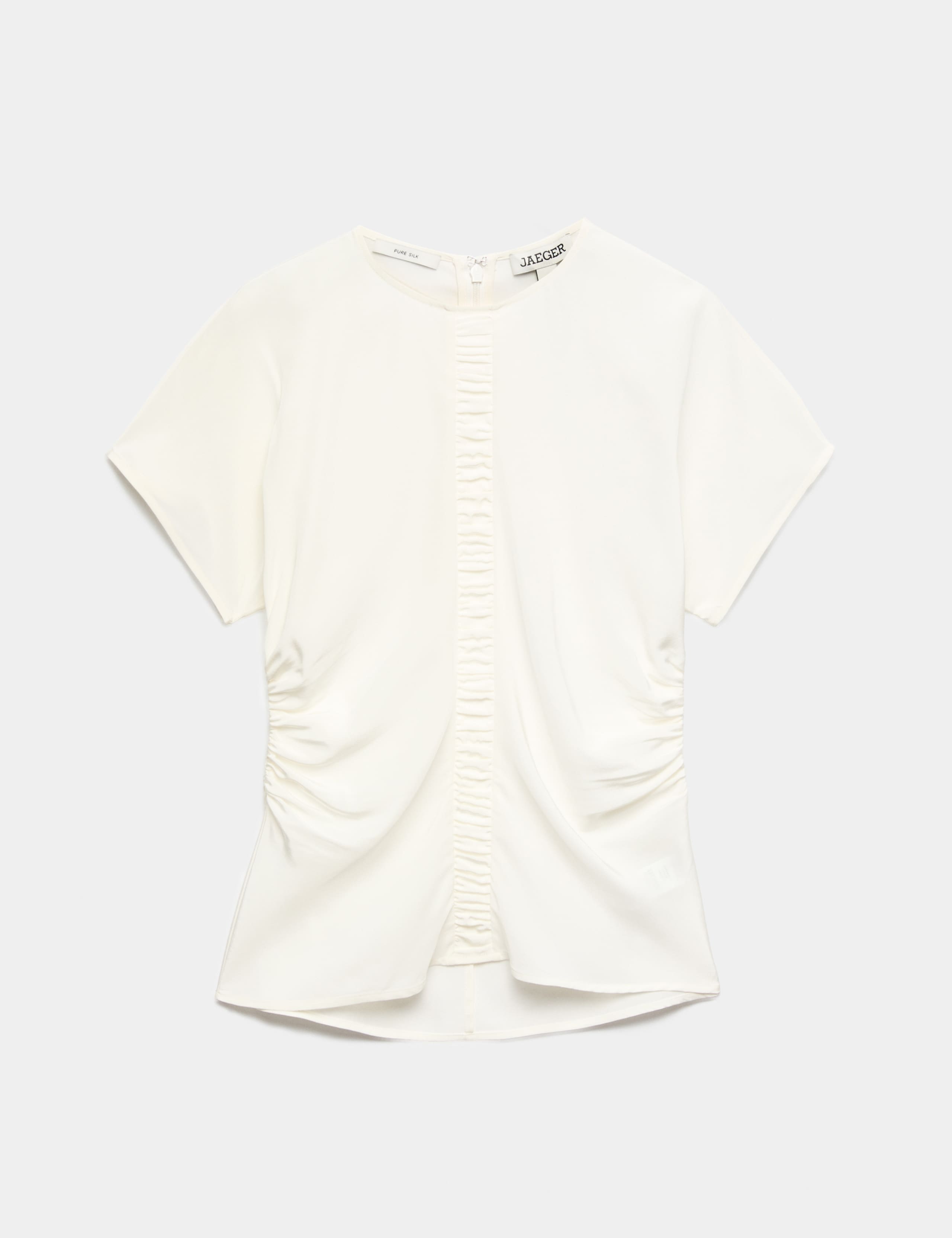 Pure Silk Ruched Shell Top 2 of 8
