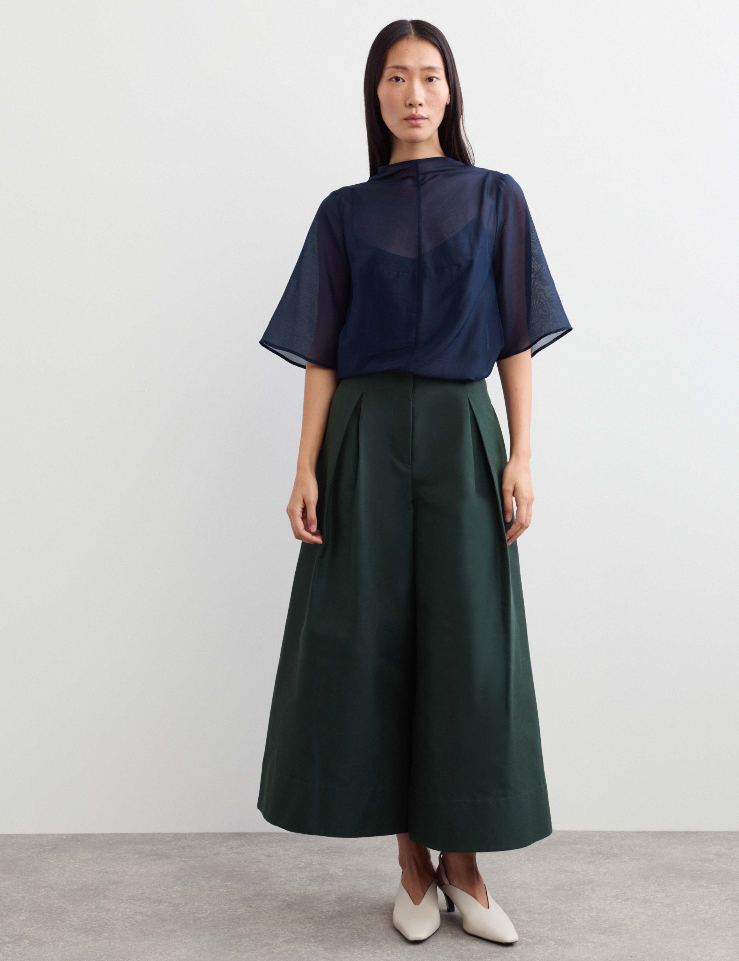 Organza Funnel Neck Top 7 of 7