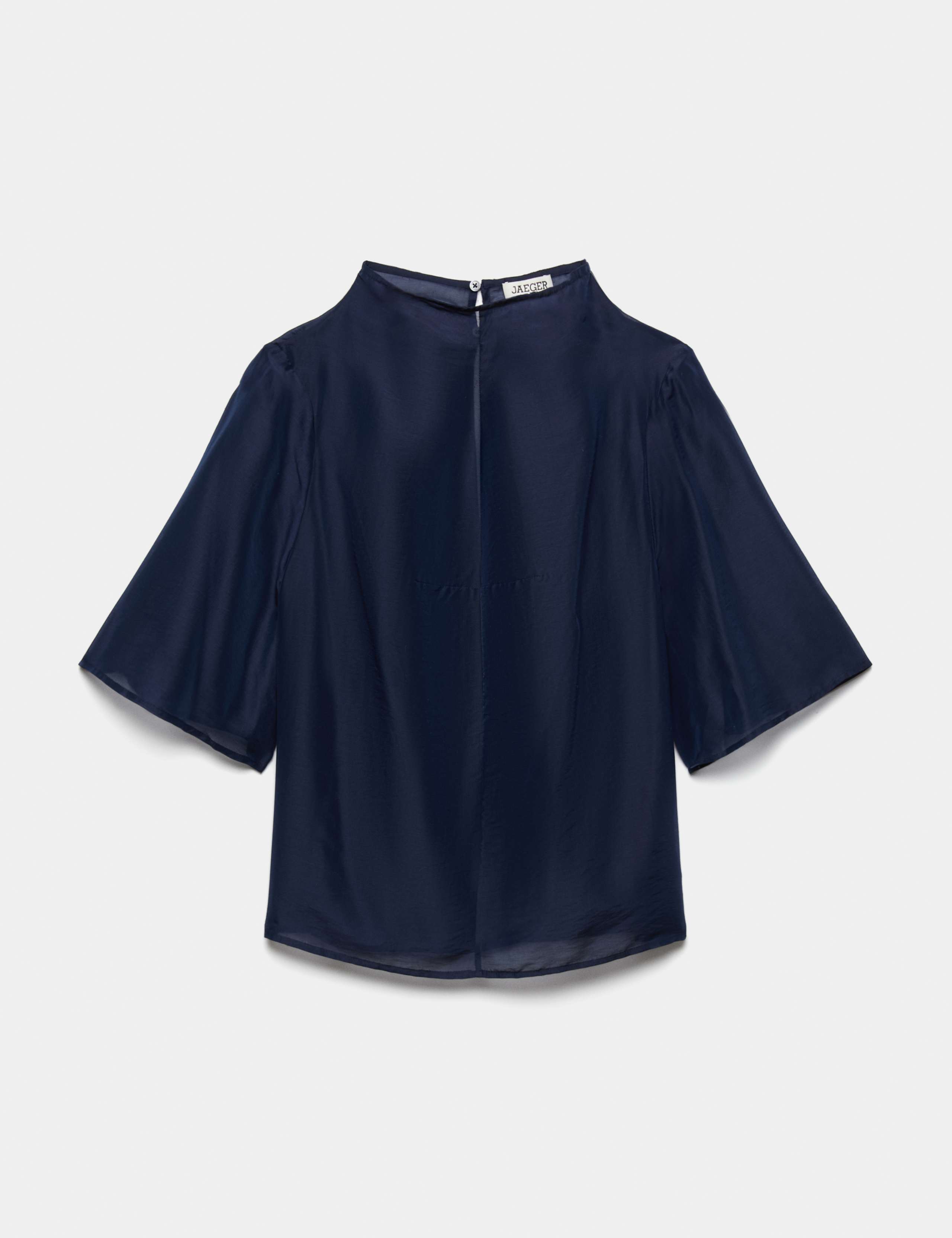 Organza Funnel Neck Top 2 of 7