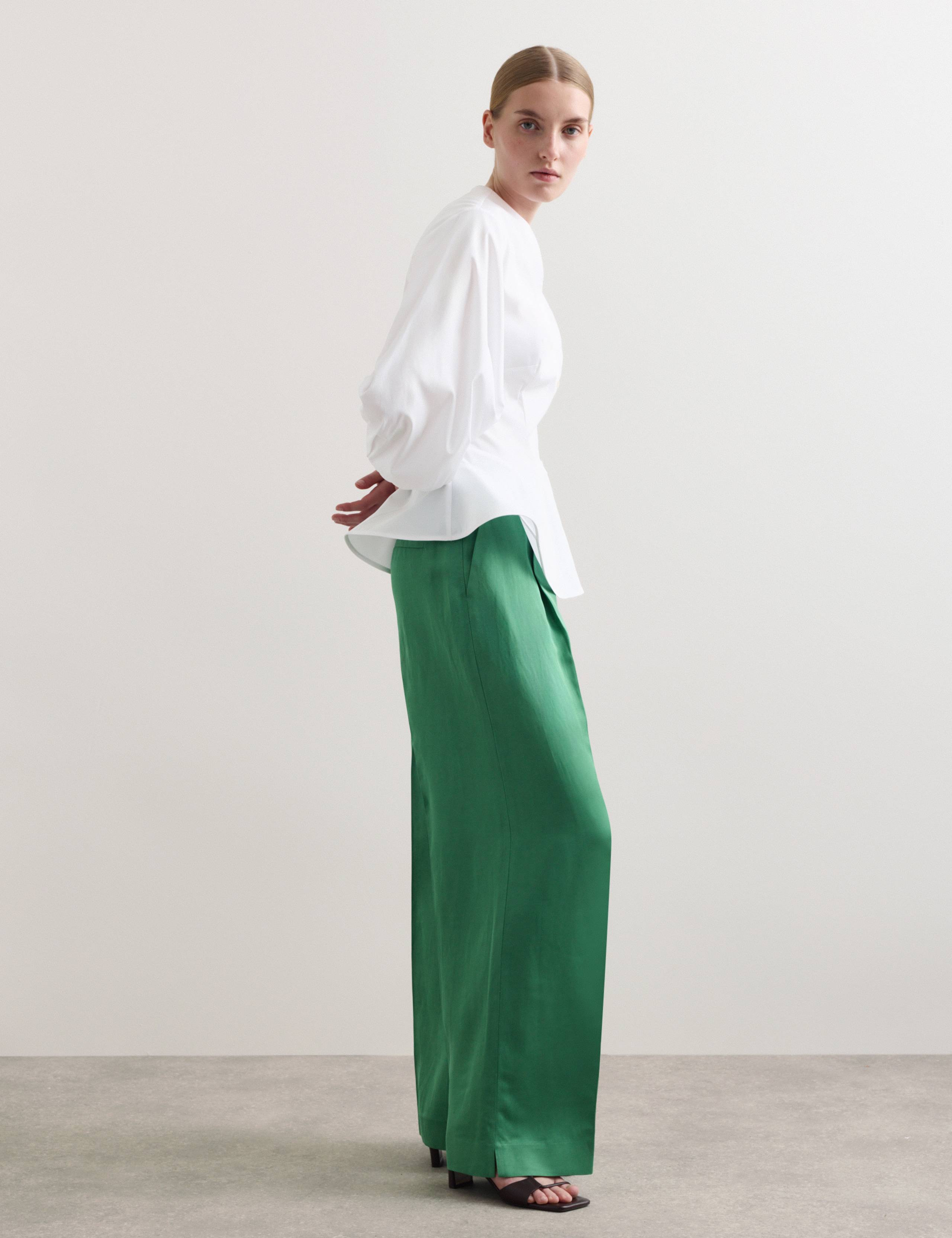 Pure Cotton V-Neck Button Through Blouse 6 of 7