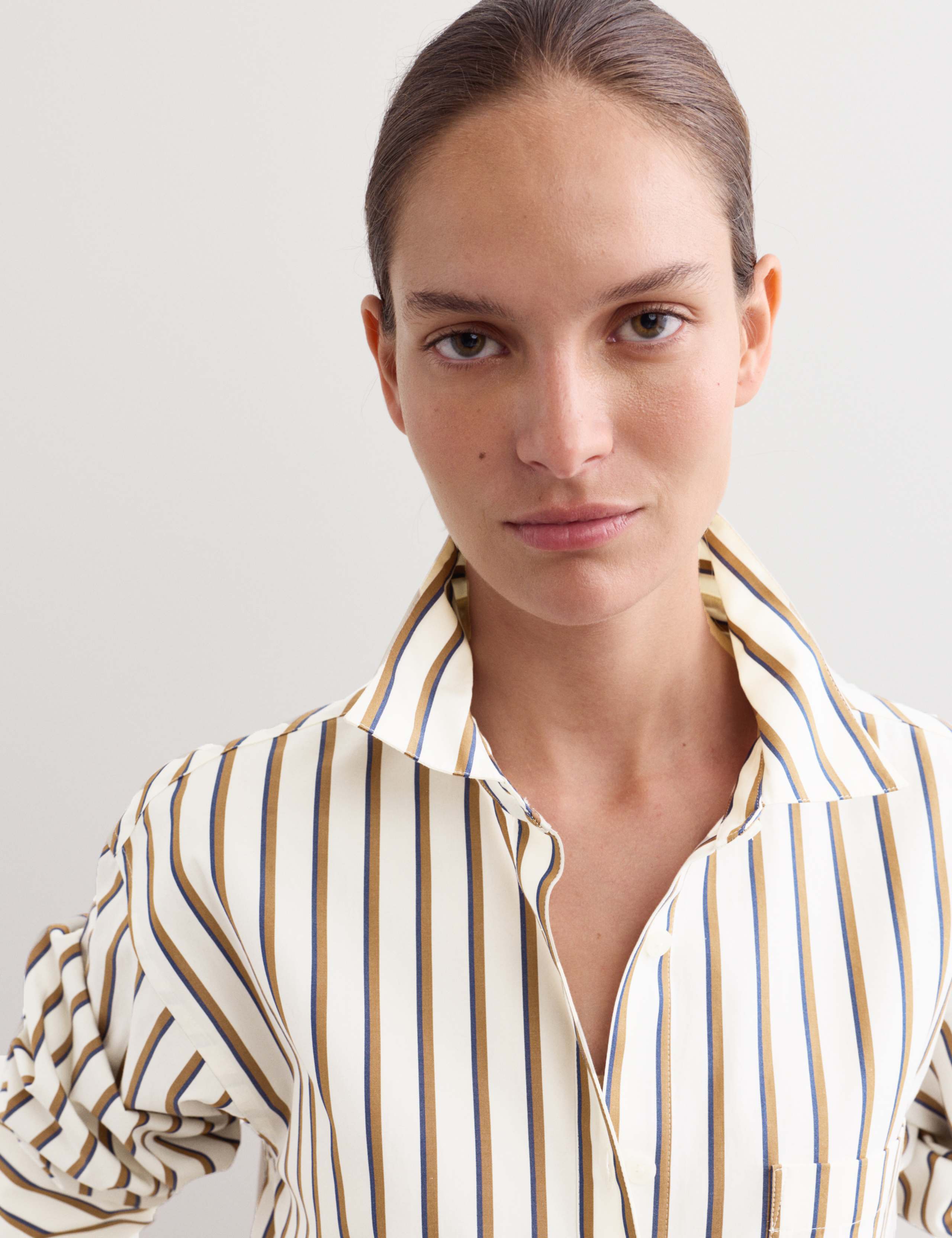Striped Cotton Oversized Shirt 3 of 8