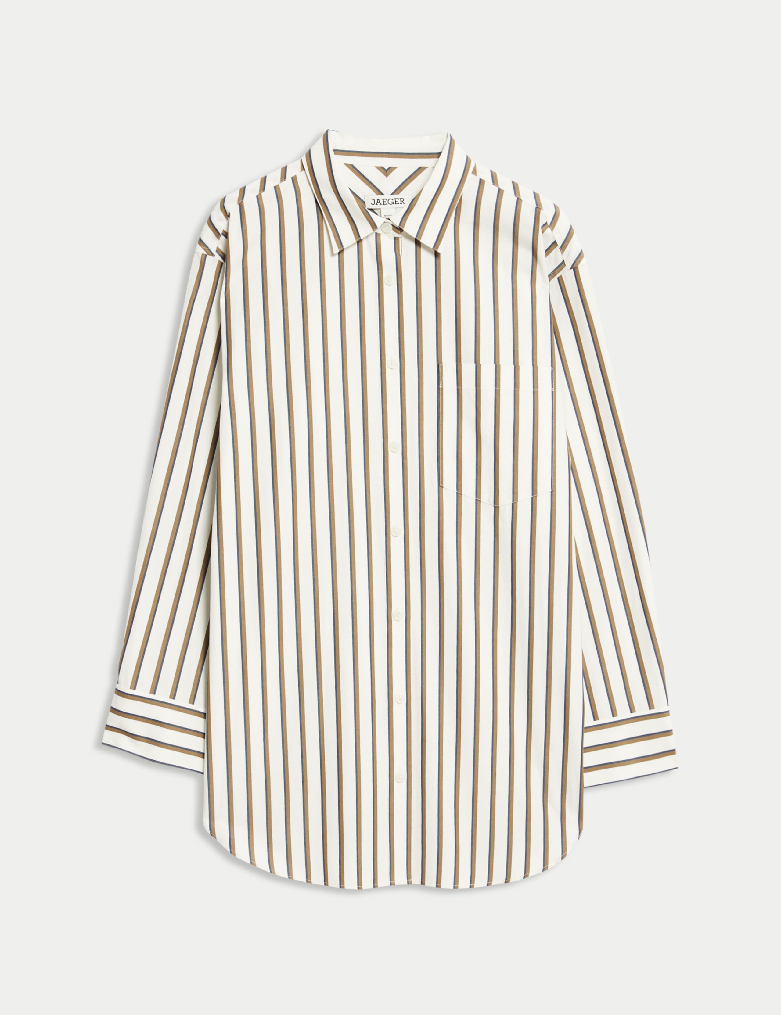 Striped Cotton Oversized Shirt 2 of 8