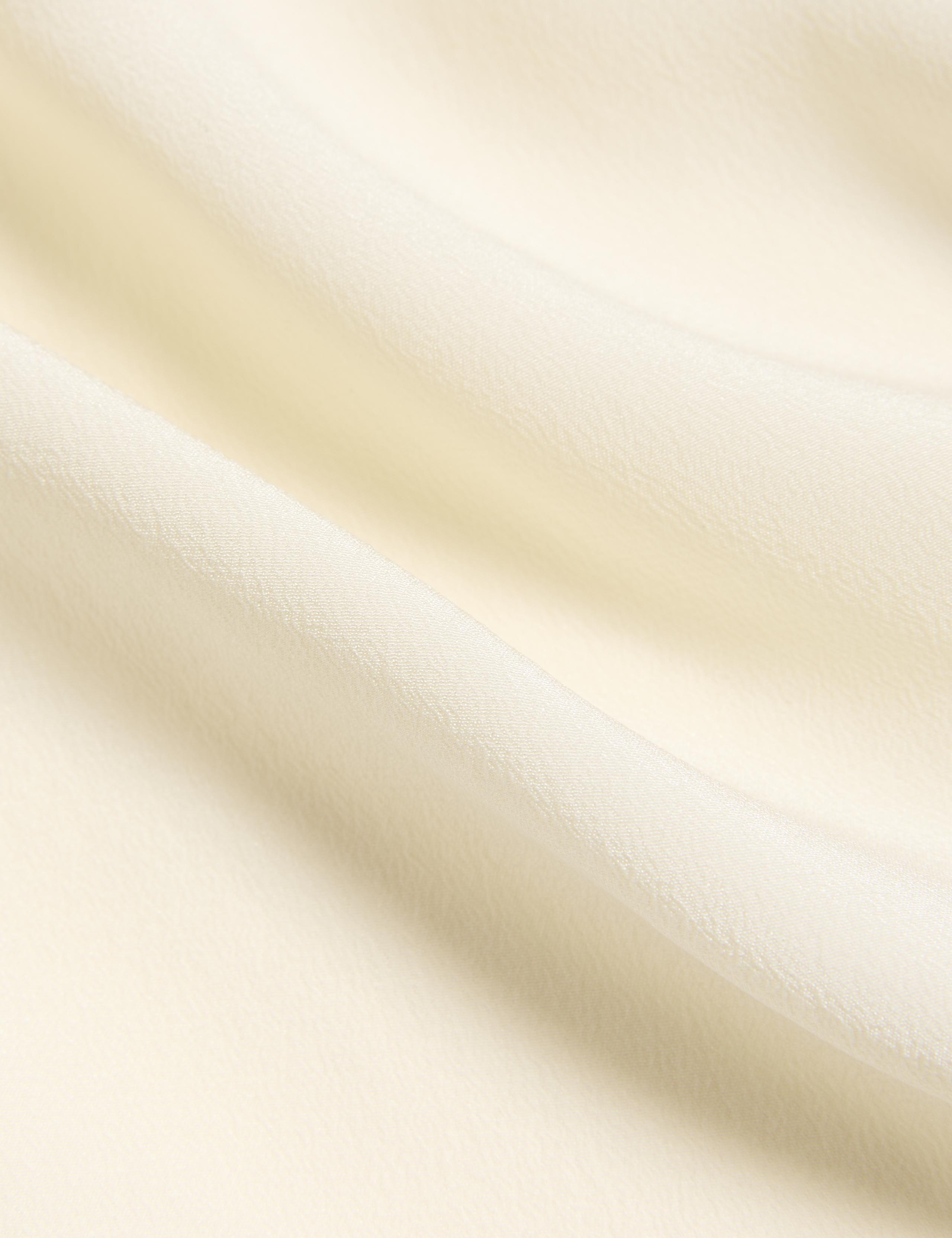 Silk Tie Neck Shoulder Detail Top 8 of 8