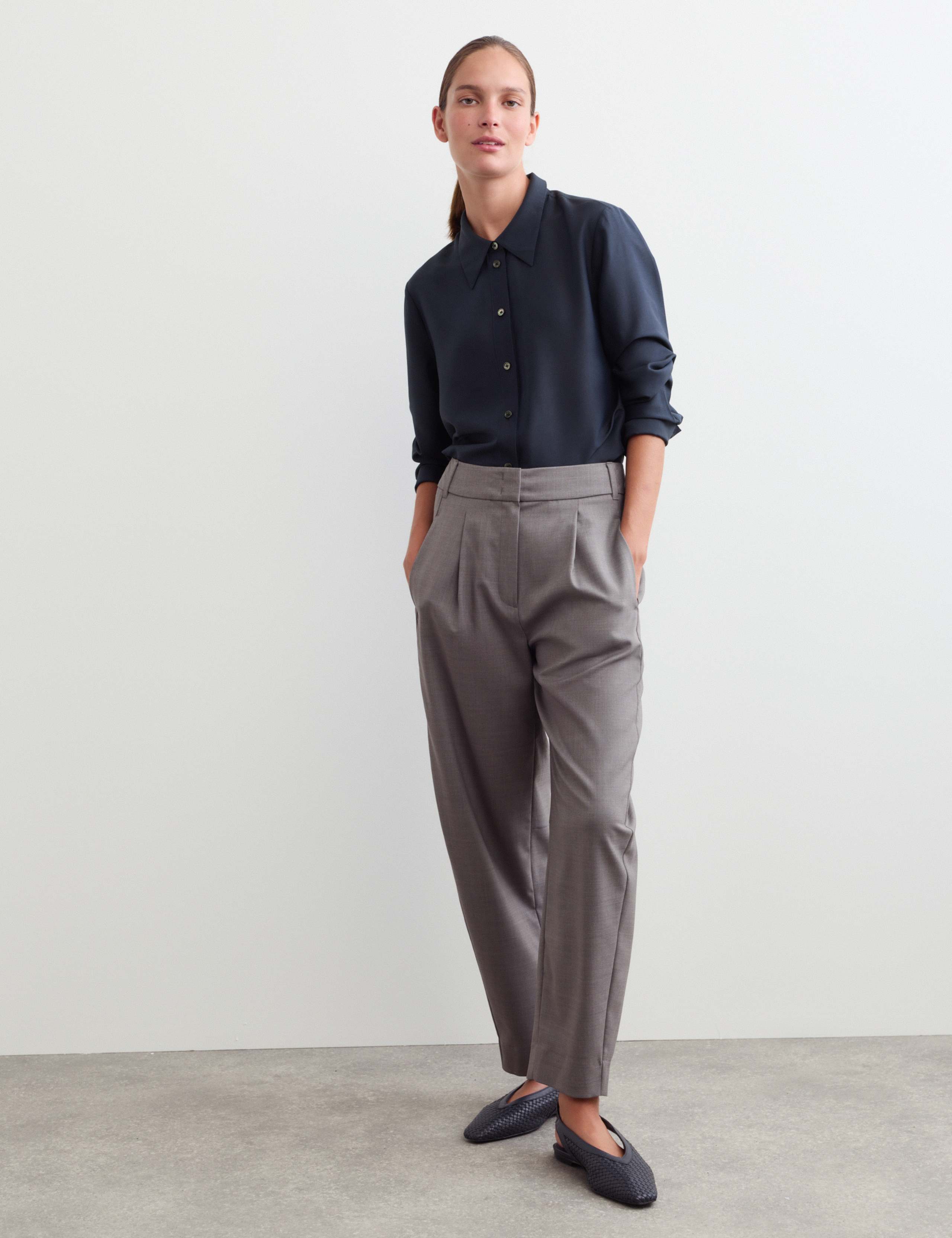 Lyocell Rich Shirt with Silk and Wool 4 of 7