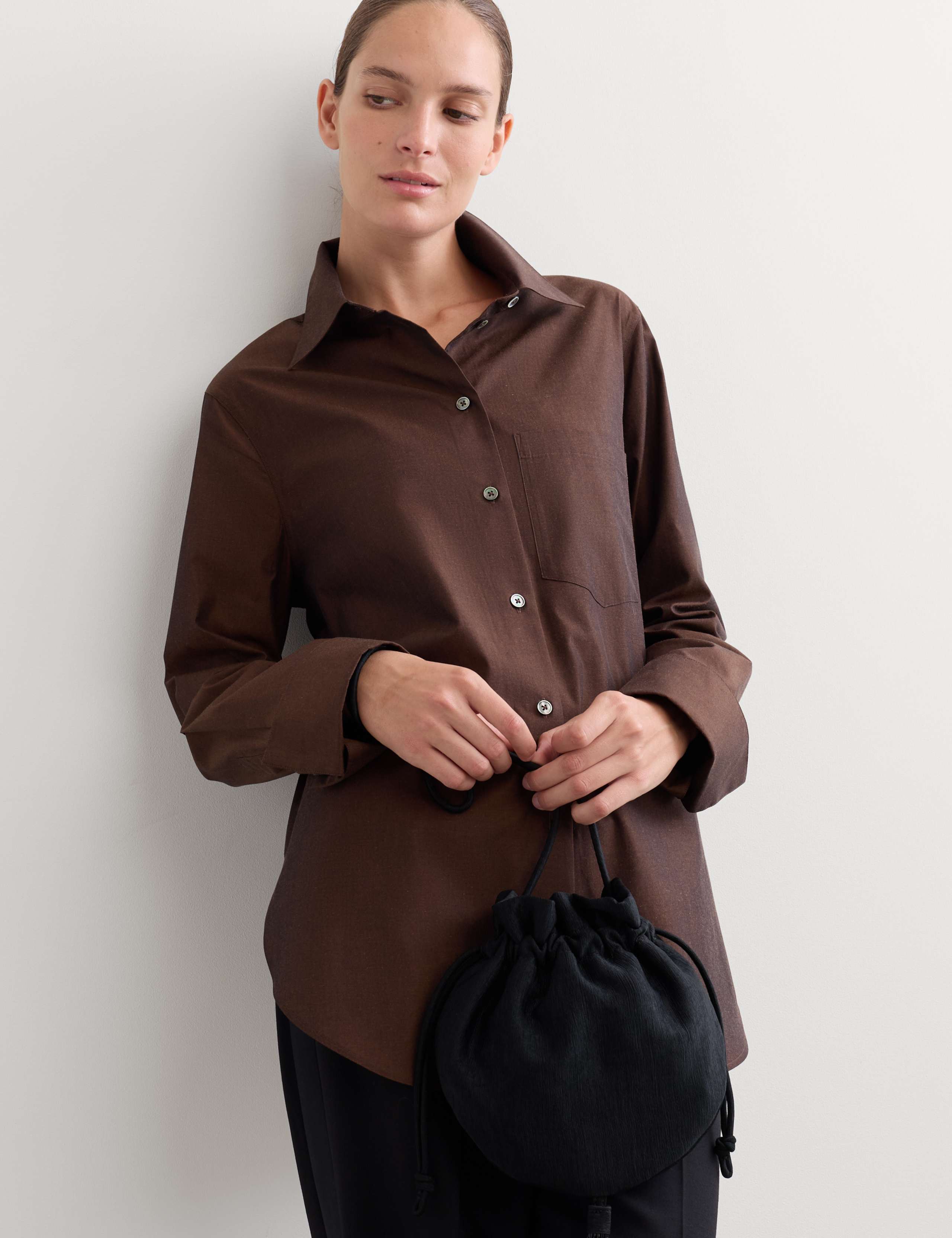 Pure Cotton Colour Block Collared Shirt 2 of 6