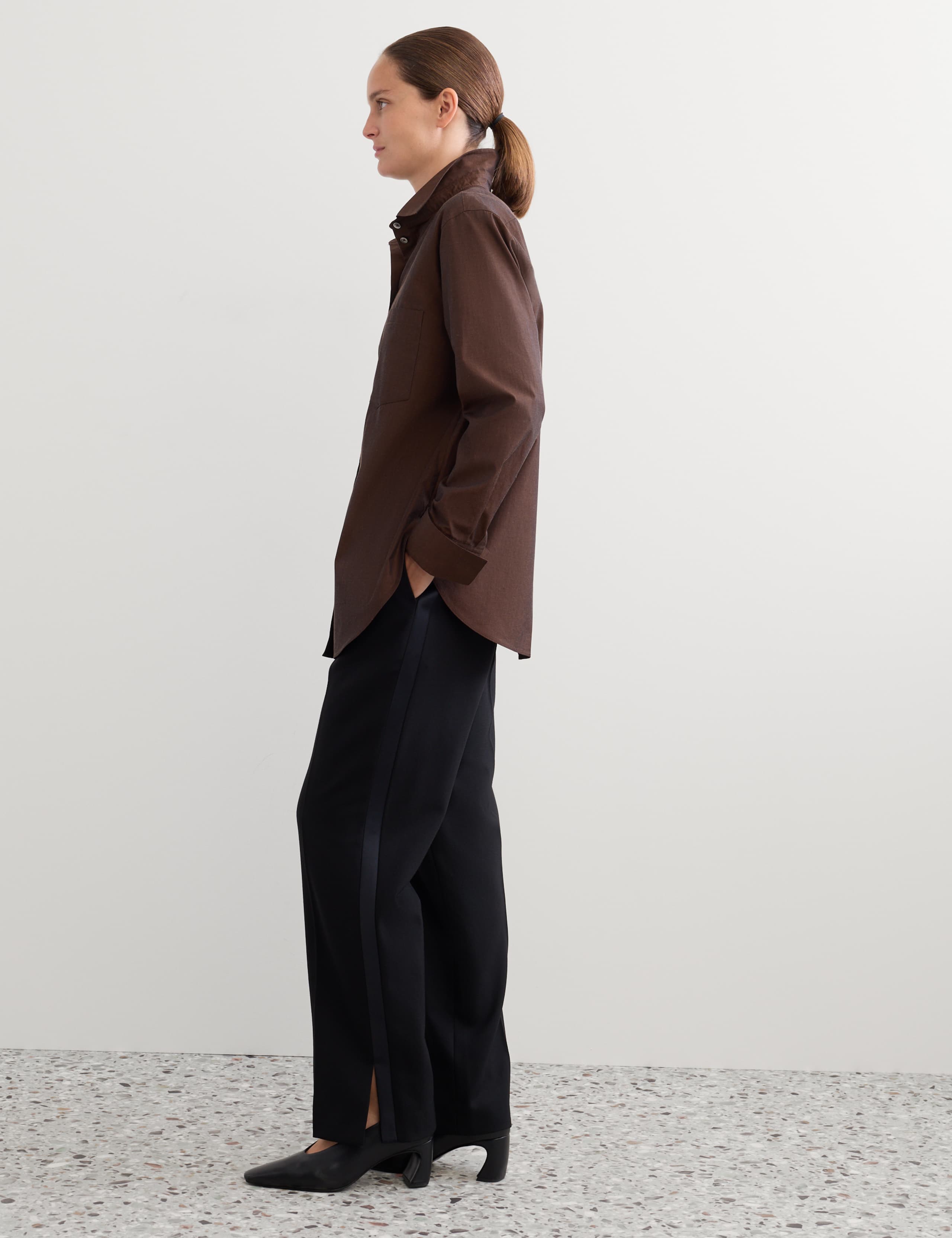 Pure Cotton Colour Block Collared Shirt 4 of 6