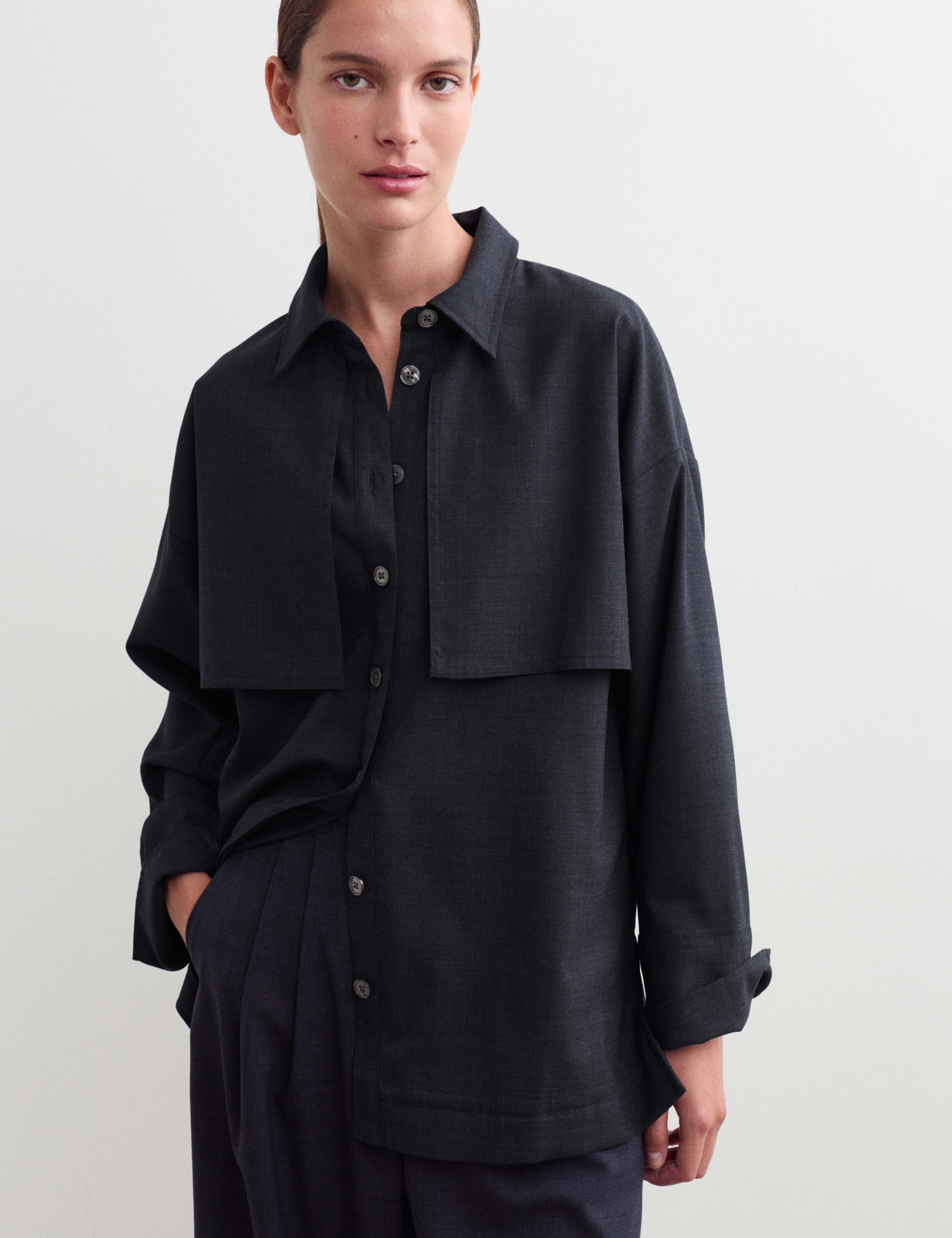 Wool Rich Collared Shirt 4 of 7