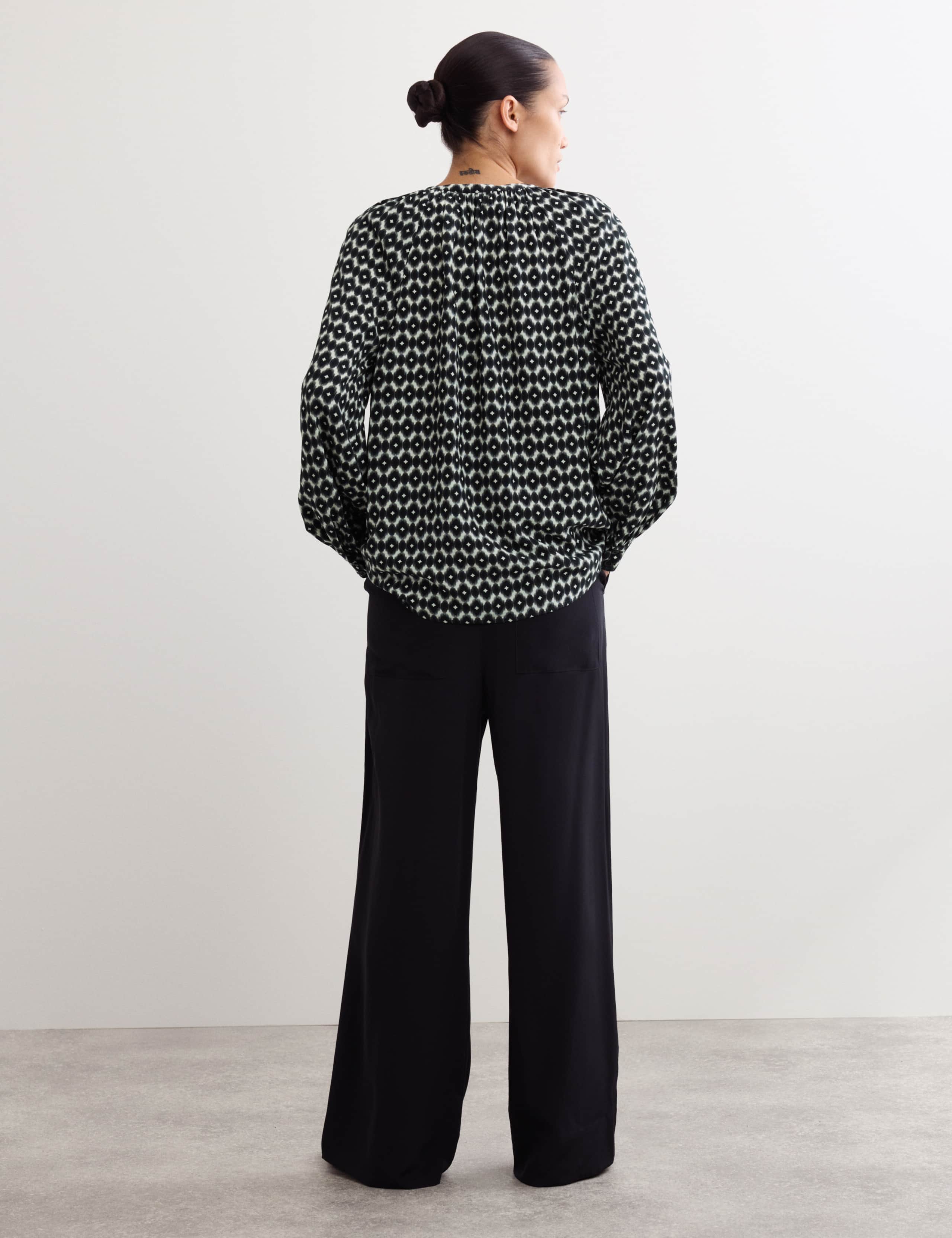 Geo Printed Button Through Blouse 6 of 7
