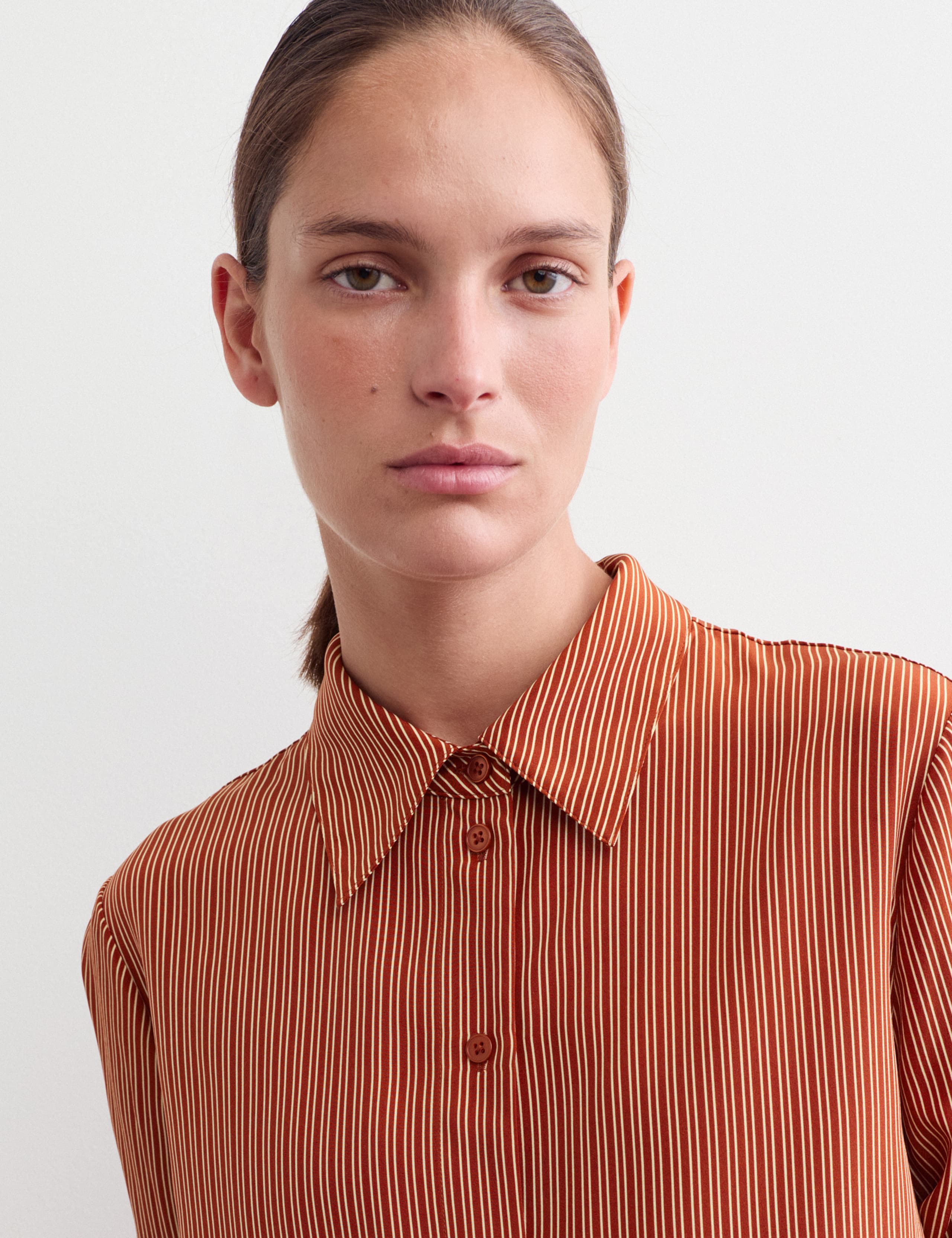 Pure Silk Striped Shirt 3 of 7