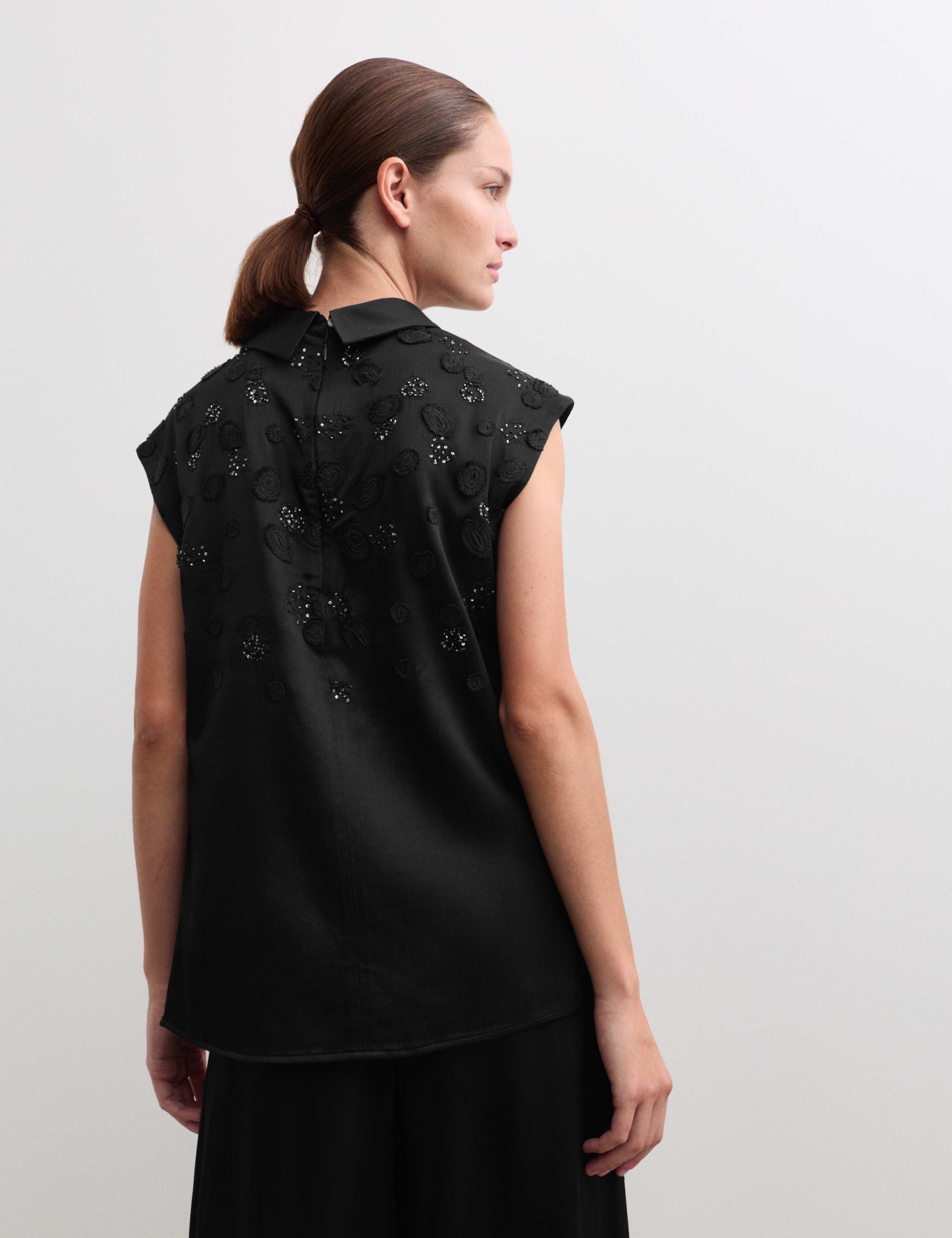 Embellished Funnel Neck Top 5 of 5